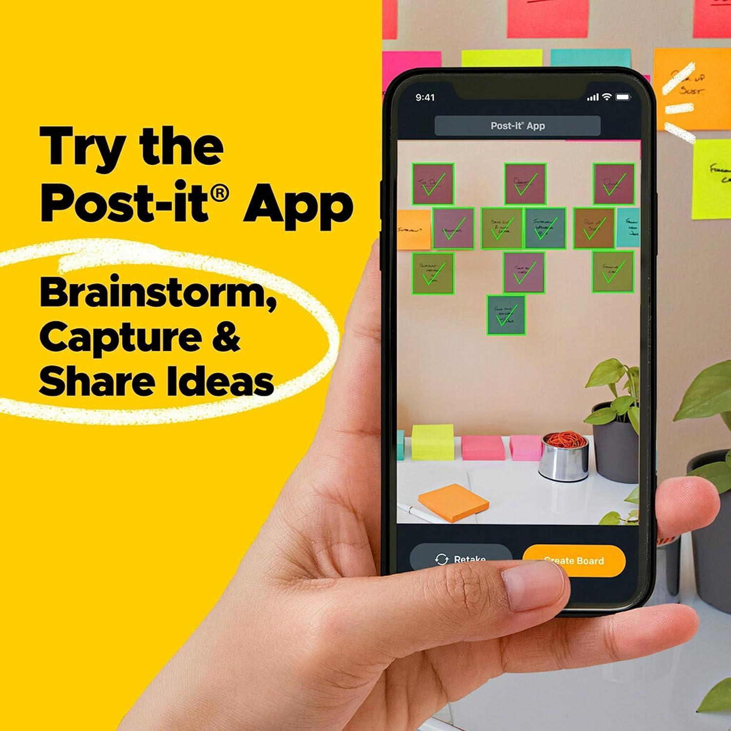 Notas adhesivas Post-it Super Sticky 12 blocs 7.6 cm amarillo