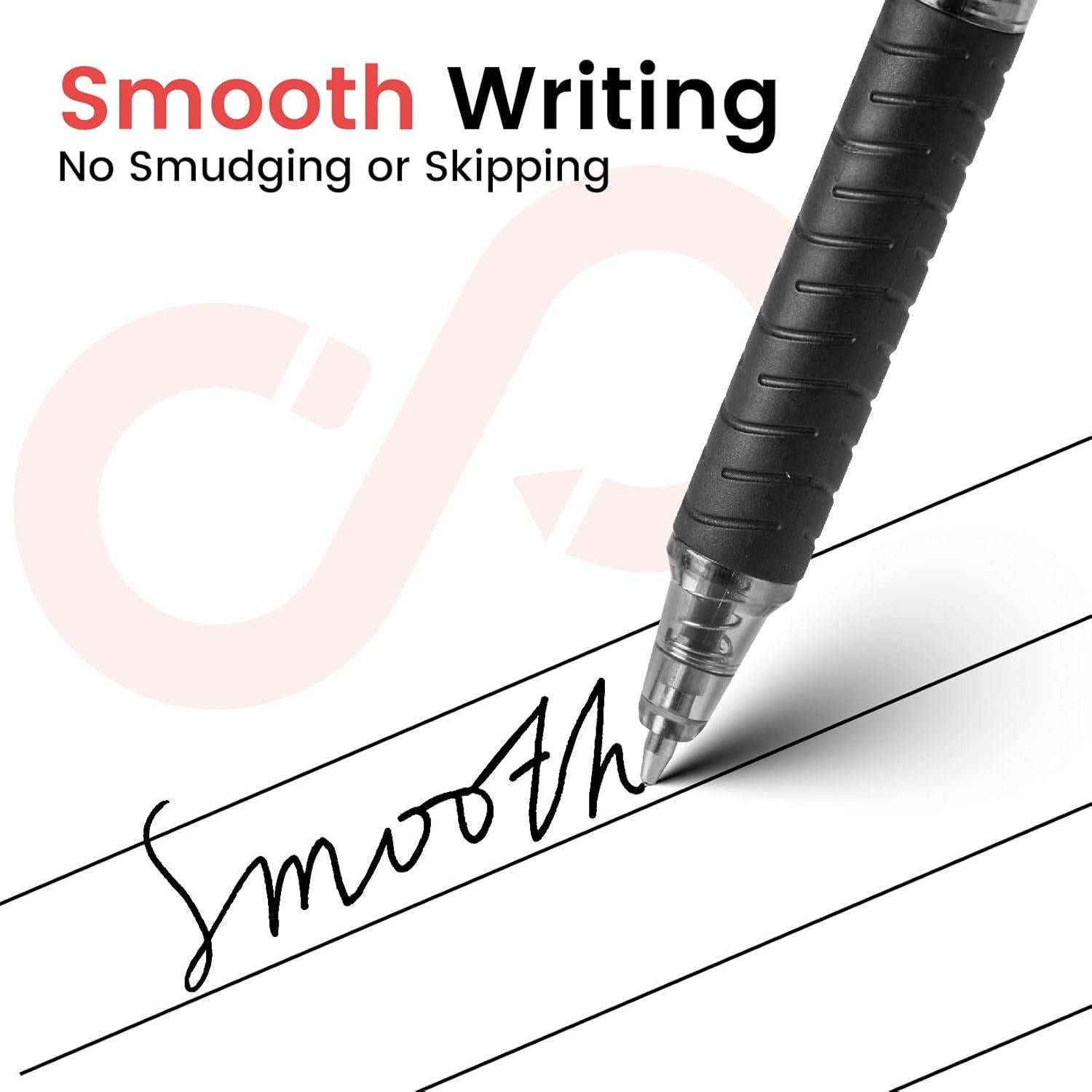 Bolígrafos de Tinta de Bola Sooeez 24 Unidades 1.0mm Negro