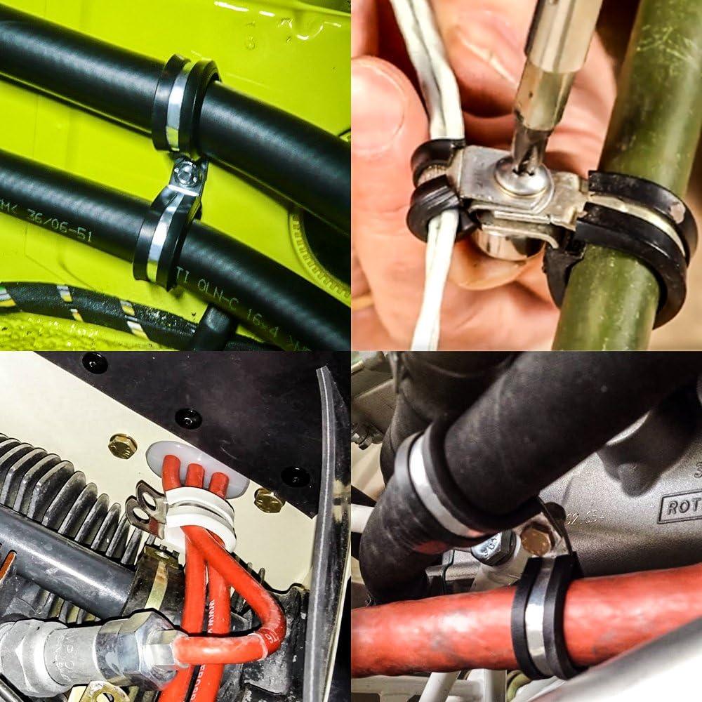 Abrazaderas de Cable LOKMAN 20 Unidades 25.4 mm Acero Inoxidable