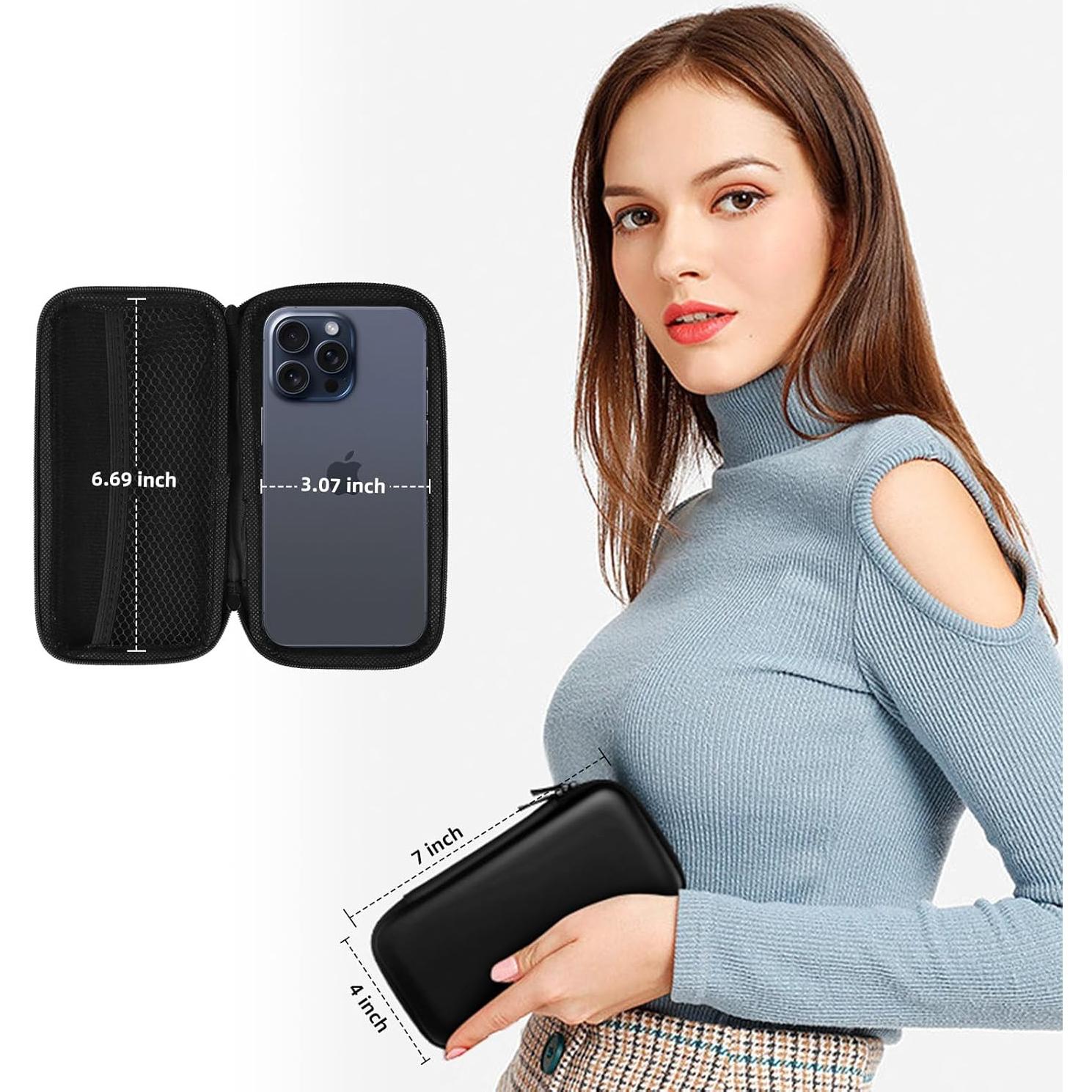 Estuche Organizador Electrónico iMangoo Negro 6.5x3.2x1 Pulgadas