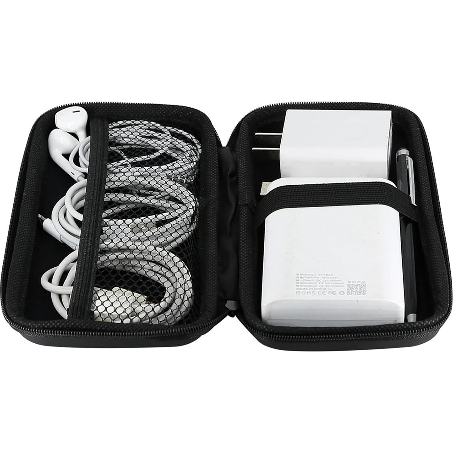 Estuche Organizador Electrónico iMangoo Negro 6.5x3.2x1 Pulgadas