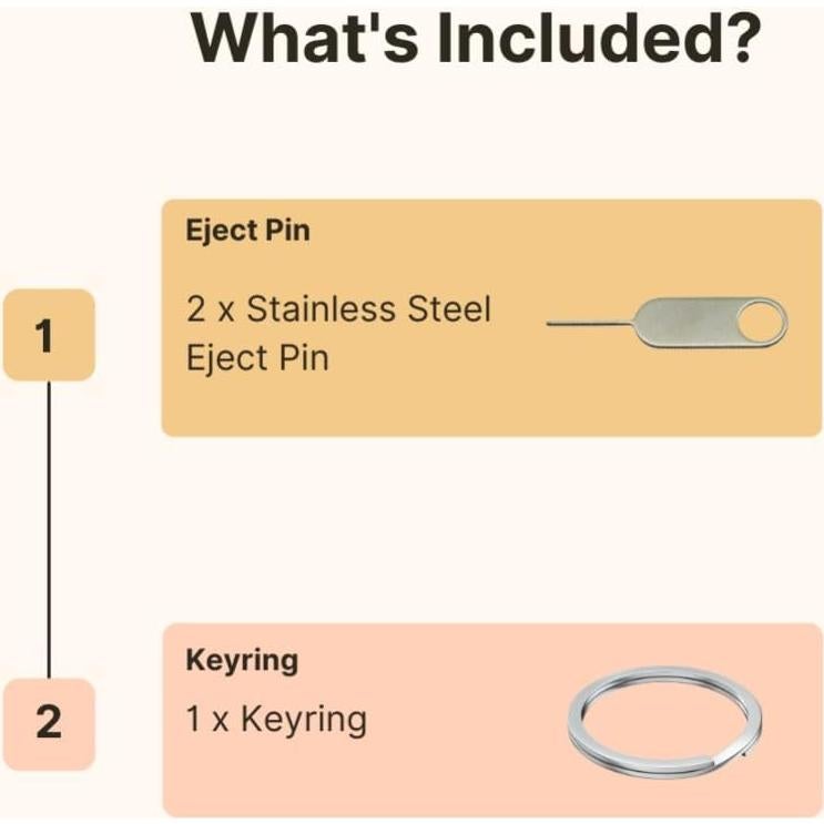 Paquete de 2 pines de extracción SIM PHONSUN Universal
