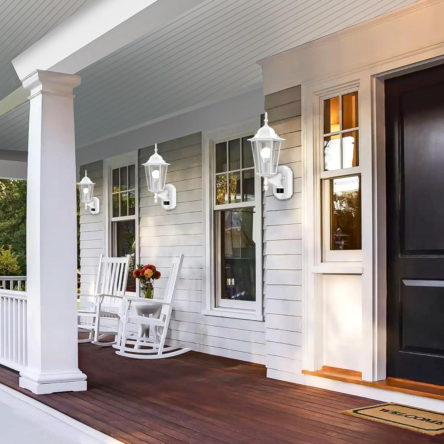 Lamomo Luz de Sensor de Movimiento Exterior 12.7x10.16cm Blanca