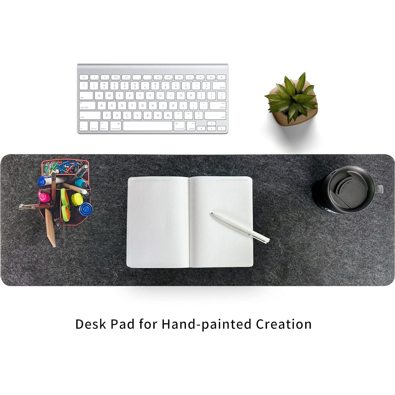 Alfombrilla de Escritorio Fieltro DAWNTREES 90x30cm Gris Oscuro