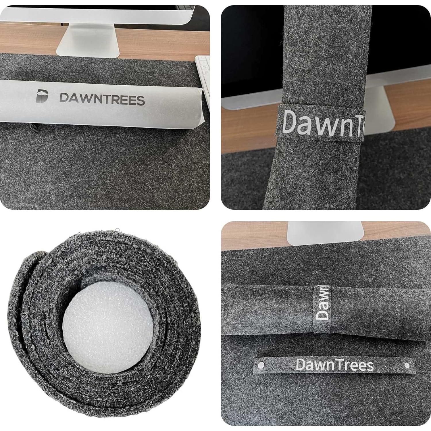 Alfombrilla de Escritorio Fieltro DAWNTREES 90x30cm Gris Oscuro