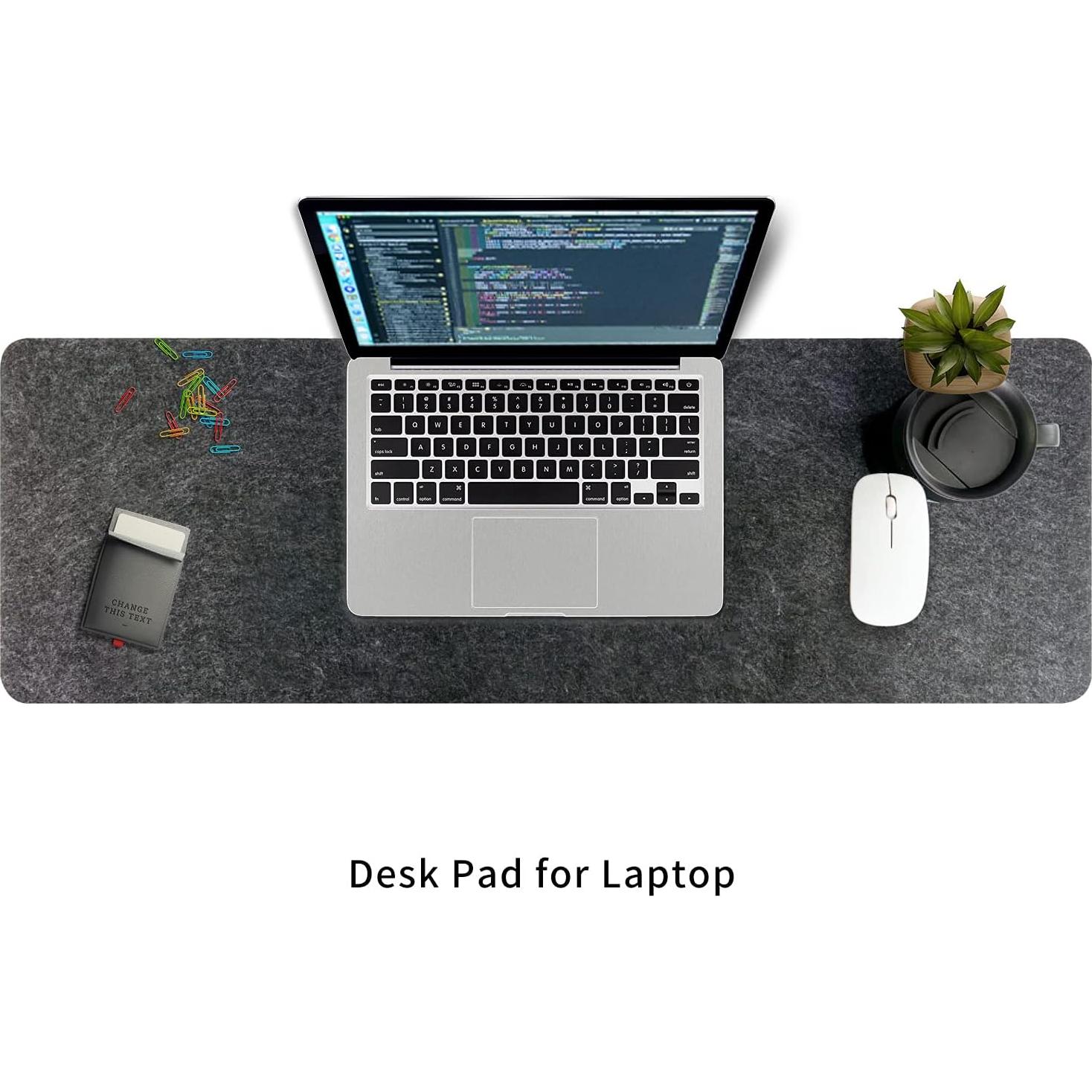 Alfombrilla de Escritorio Fieltro DAWNTREES 90x30cm Gris Oscuro