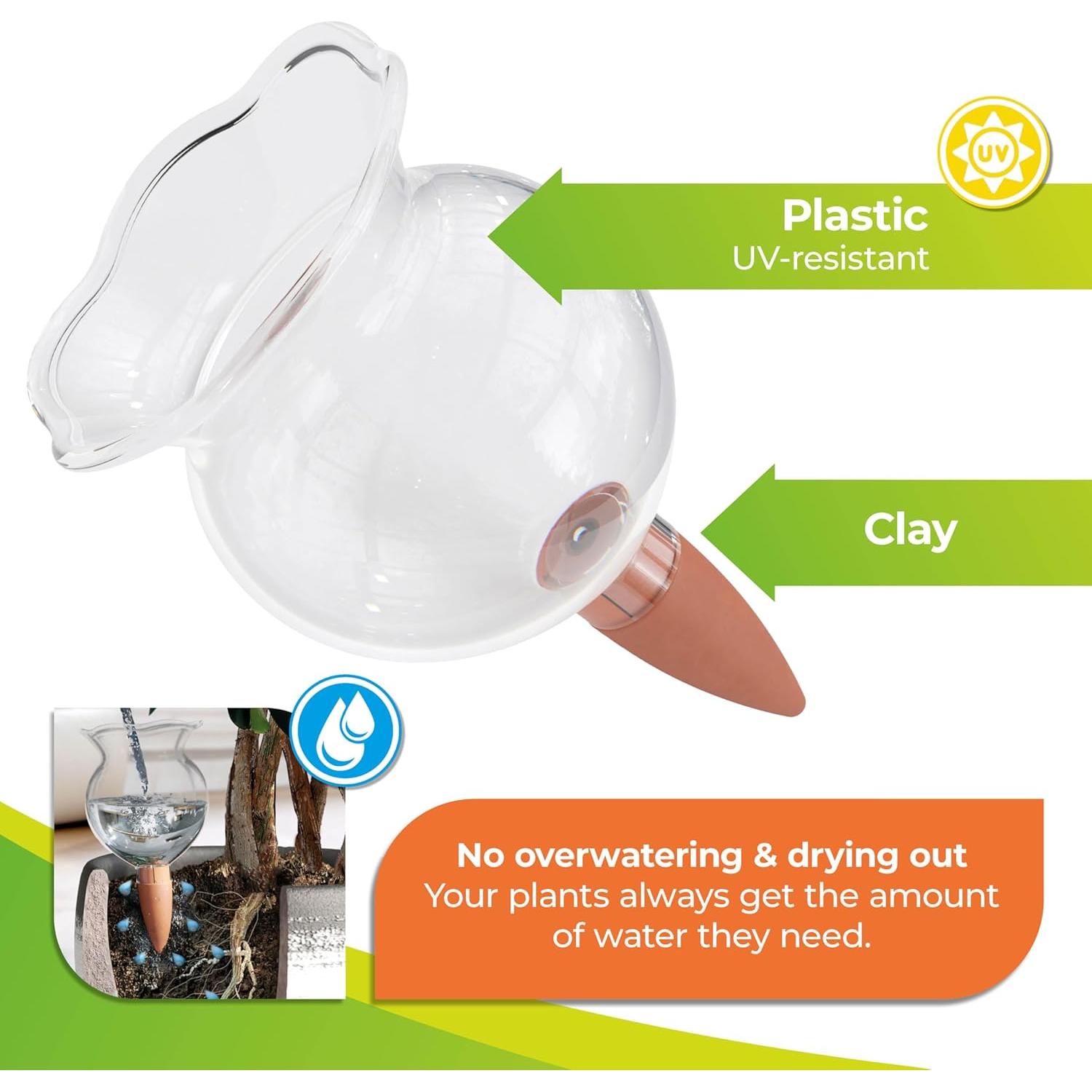 Globo de Autorriego BioGreen Hydro Bloom 200ml para Plantas