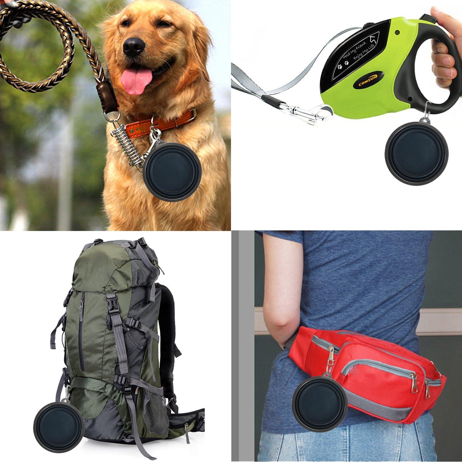 Cuencos Plegables para Perros COMSUN, 2 Tazas 355 ml