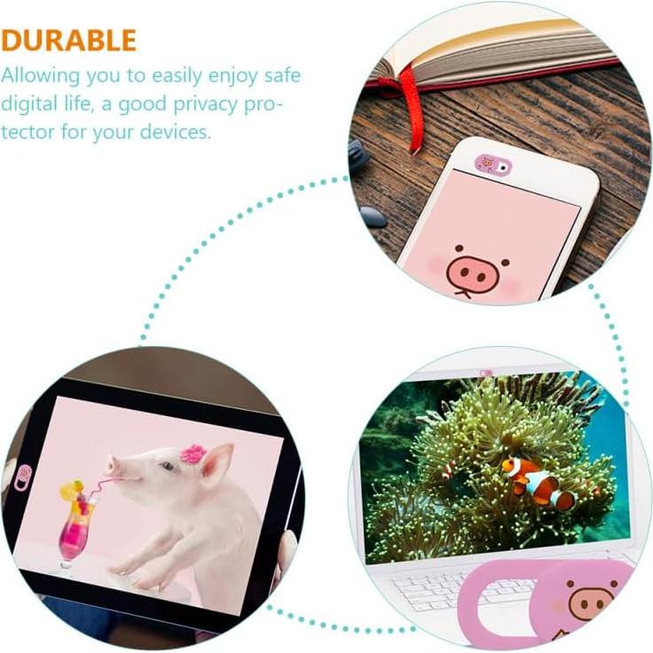 Cubierta Deslizante de Webcam Artibetter 3 Piezas Rosa