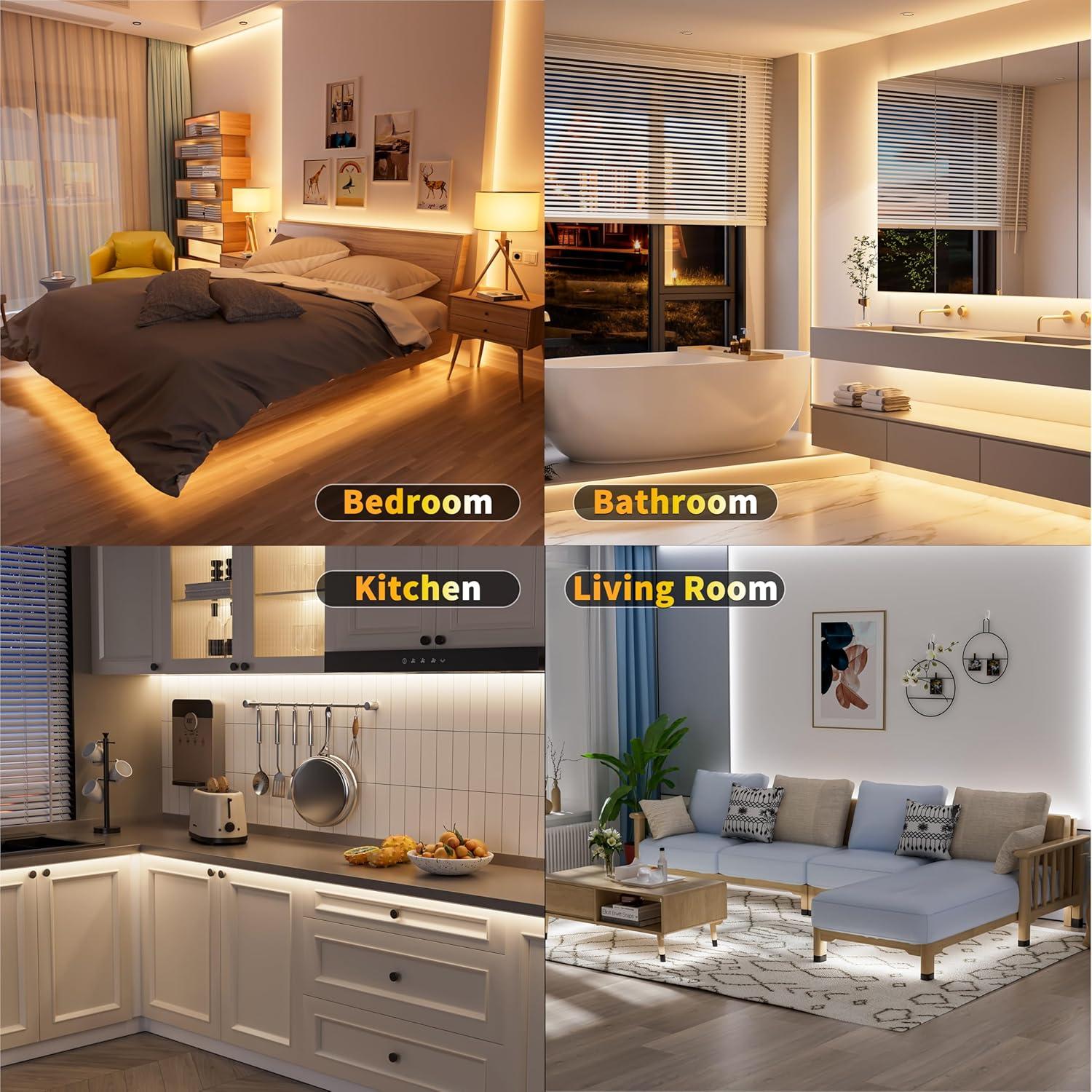 Cinta LED COB MIWISE 2m Regulable 2700K-6500K Control Remoto