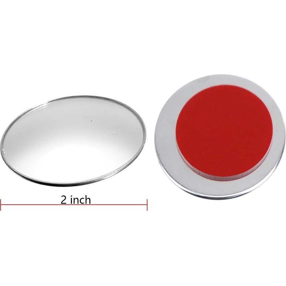 Espejo de Punto Ciego Ampper 5.08 cm Redondo HD Paquete de 2