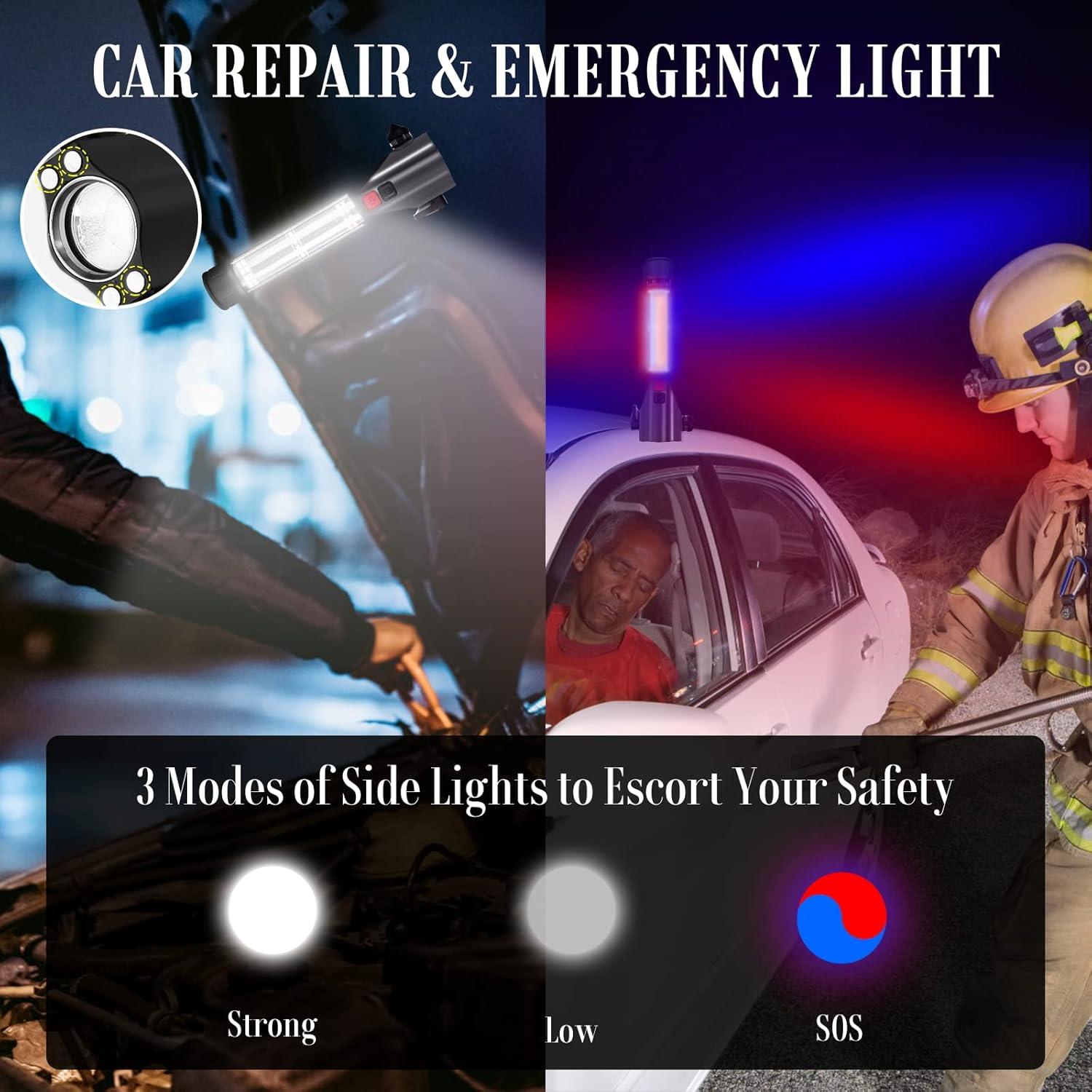 Martillo de Seguridad Unicumoo con Linterna LED y Cortador