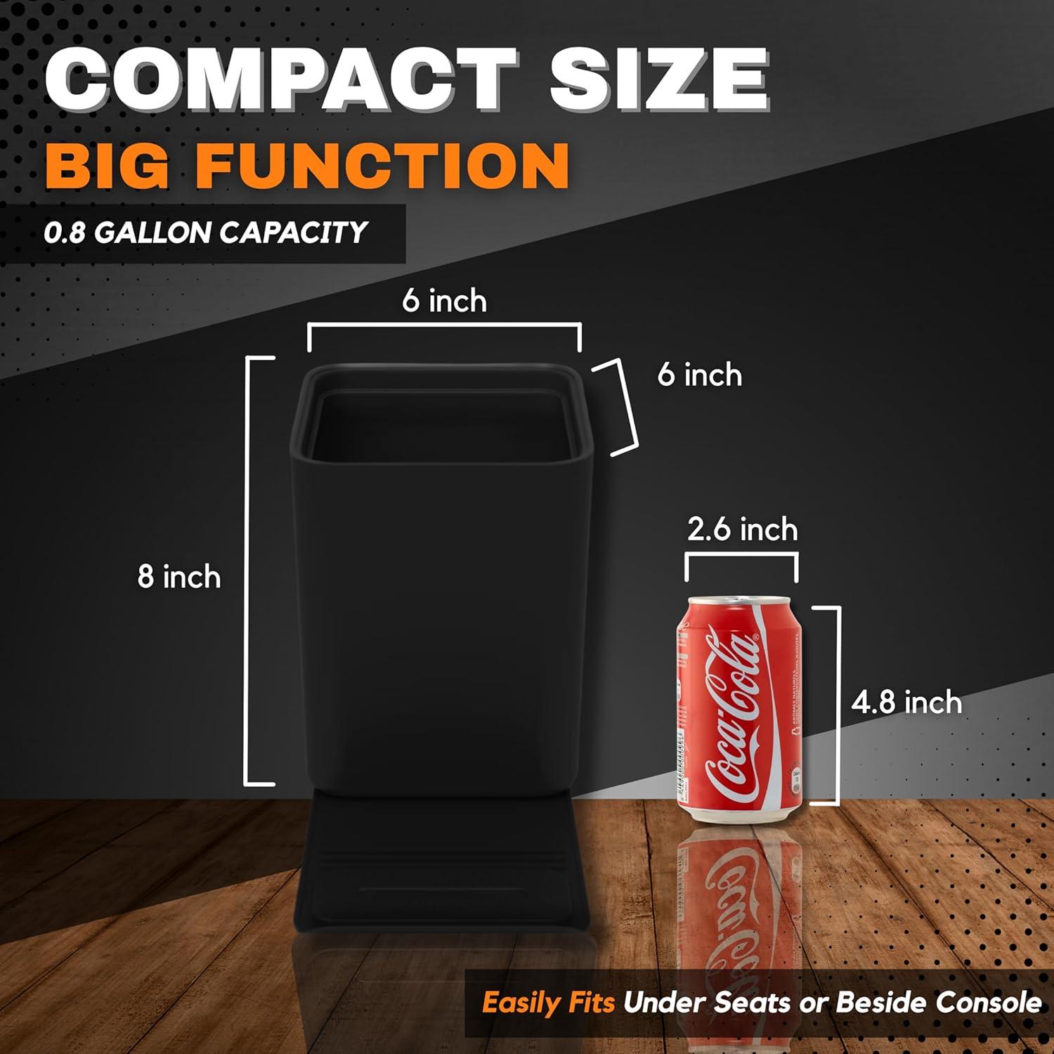 Basurero para Autos Haussimple Mediano Negro a Prueba de Fugas