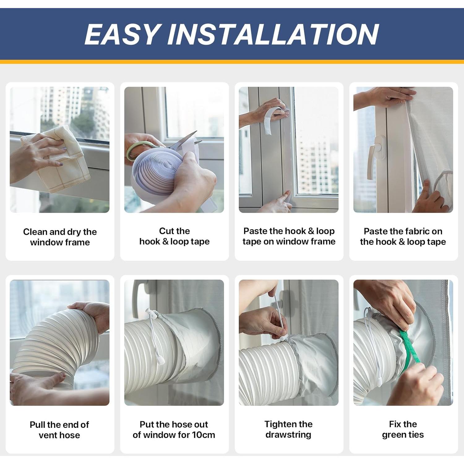 Kit de Ventilación de Ventana LOVIGA 420D Ajustable 23x102cm