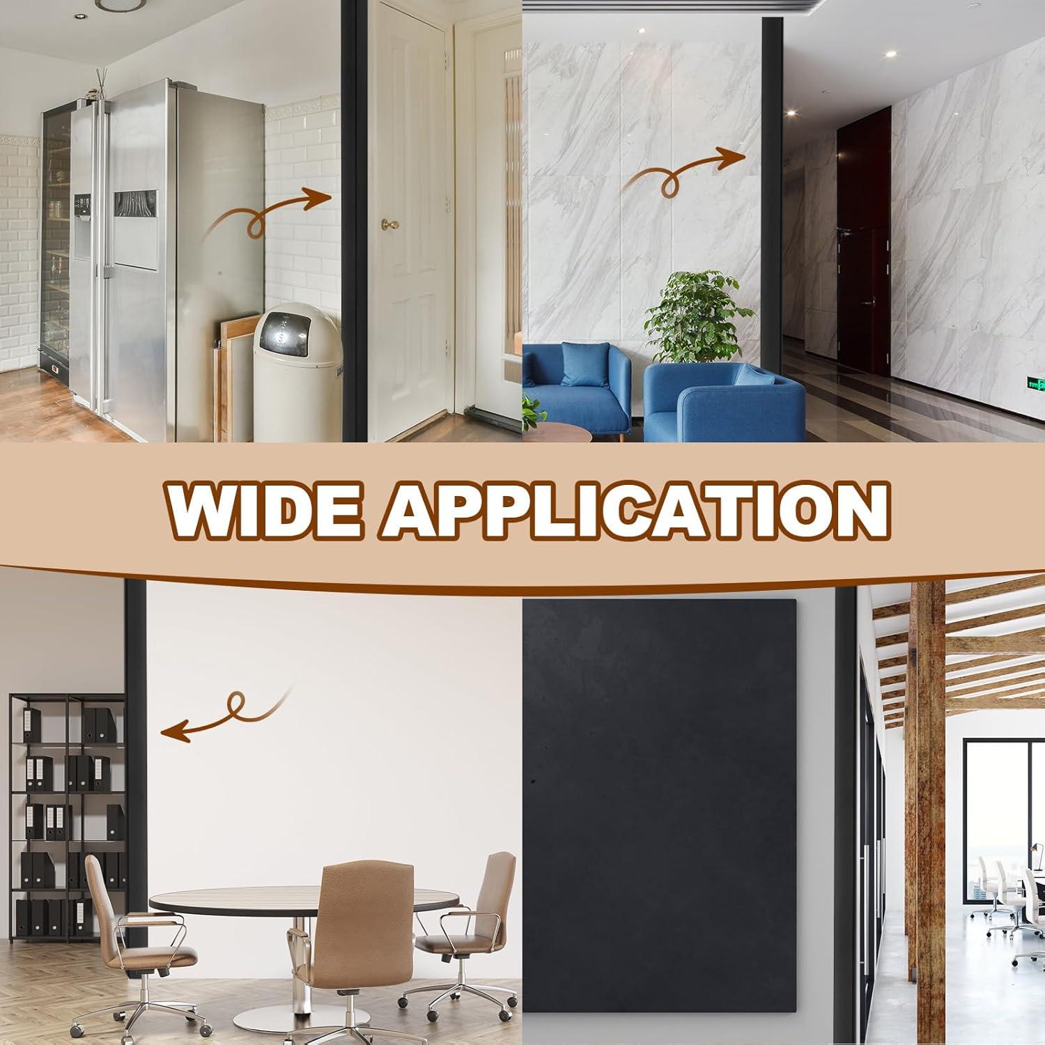 Protectores de Esquinas de Metal Therwen 30 Pcs 122 cm Negro