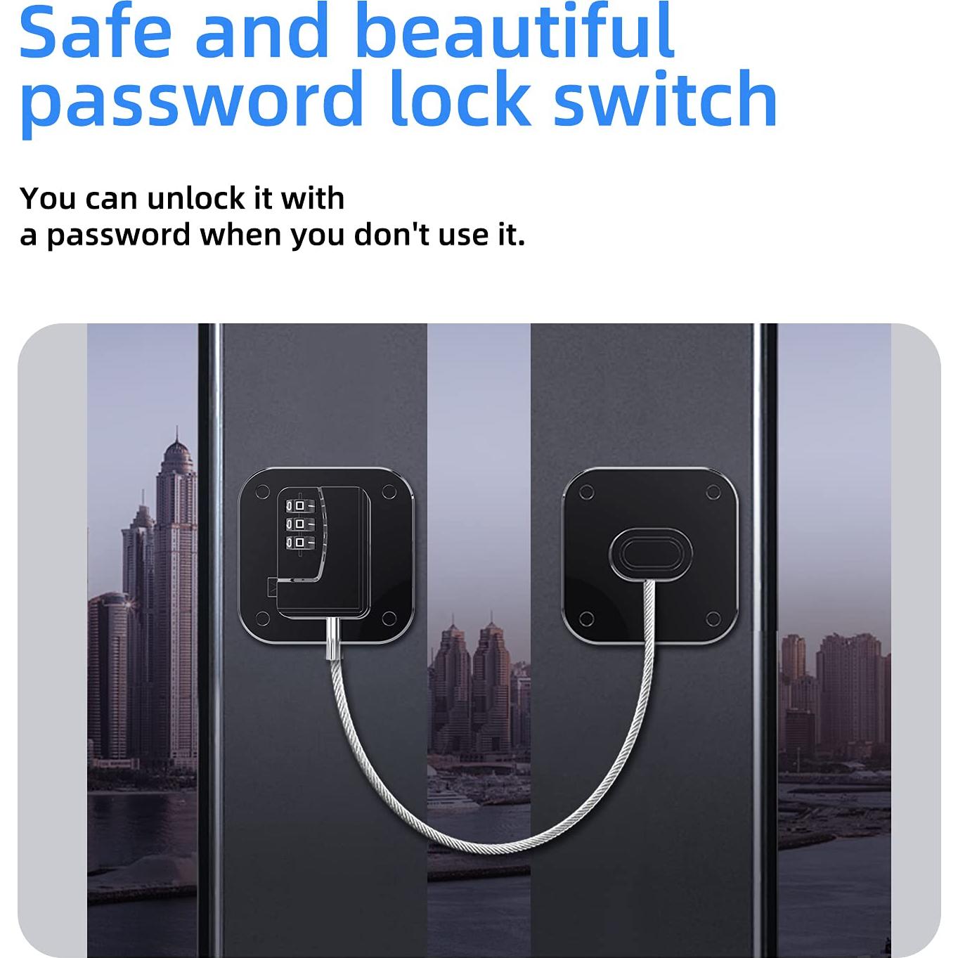 Cerradura de Refrigerador con Código YX1AQS-006 Negra 1PCS