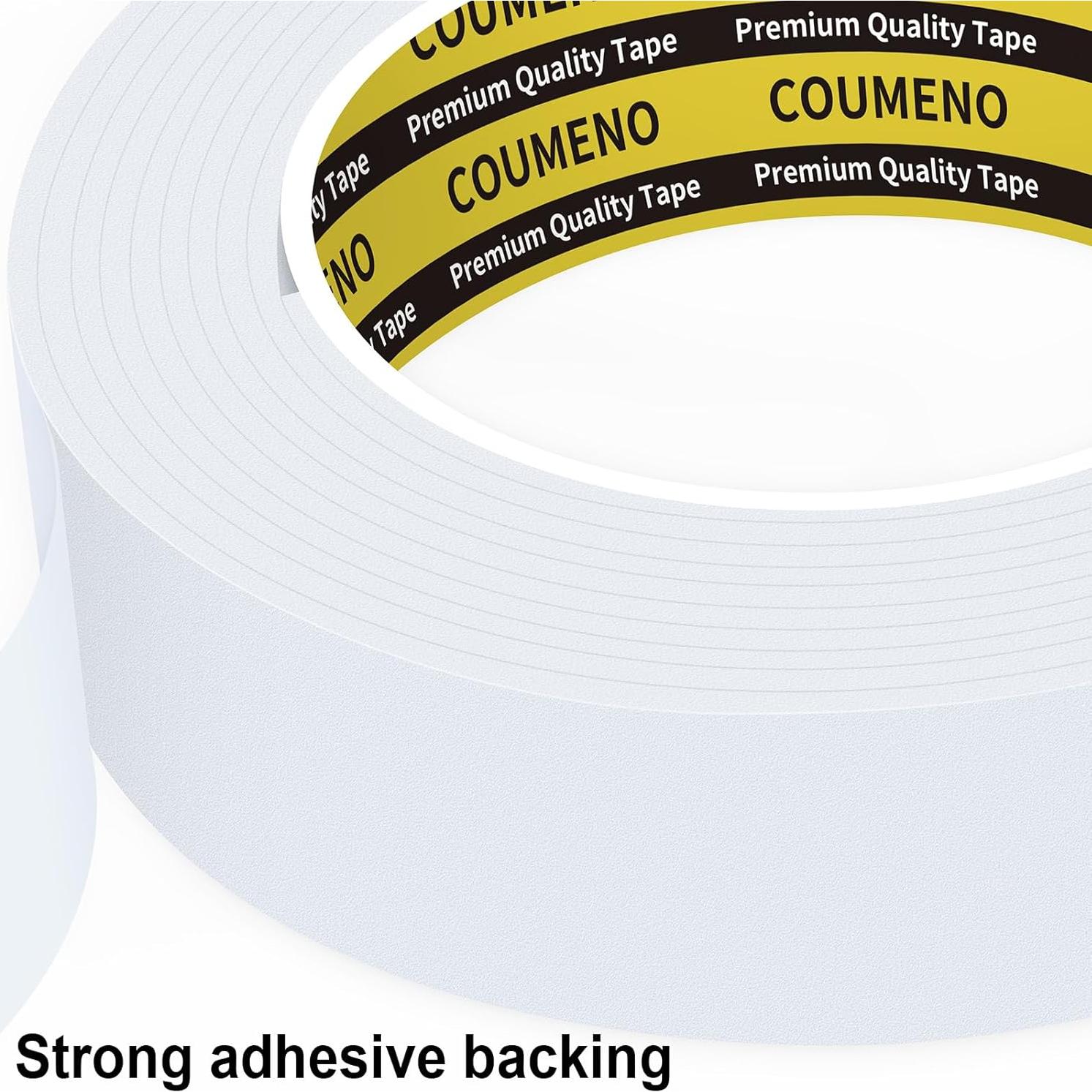 EVA Single-Sided Adhesive White Foam Tape 0.98inX9.84FT Single-Sided Sealing Strip Foam Pad Sponge Tape Window Weatherproof, Self-Adhesive Insulation Sealing Tape