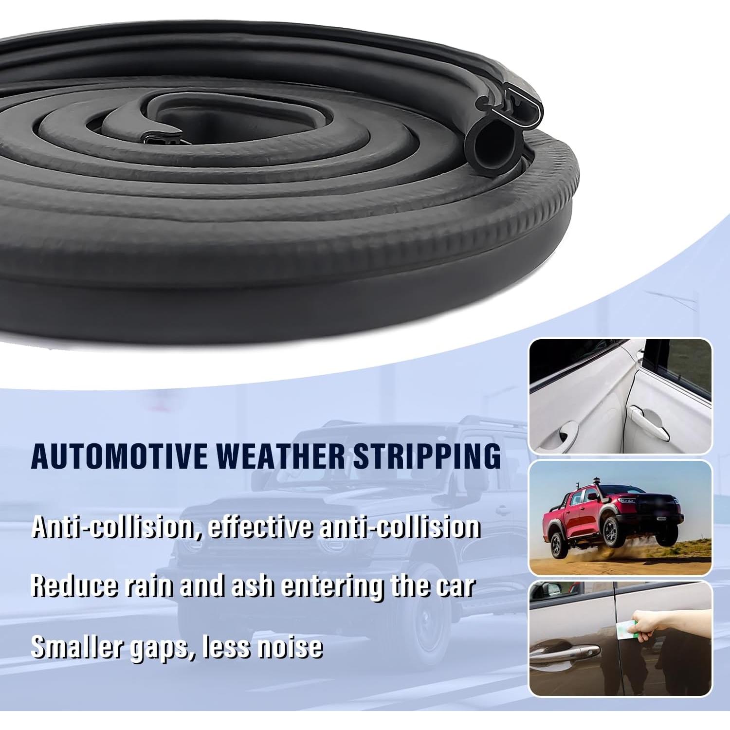 Tira de Sellado Automotriz SSNNUU 3.05m Goma y Metal