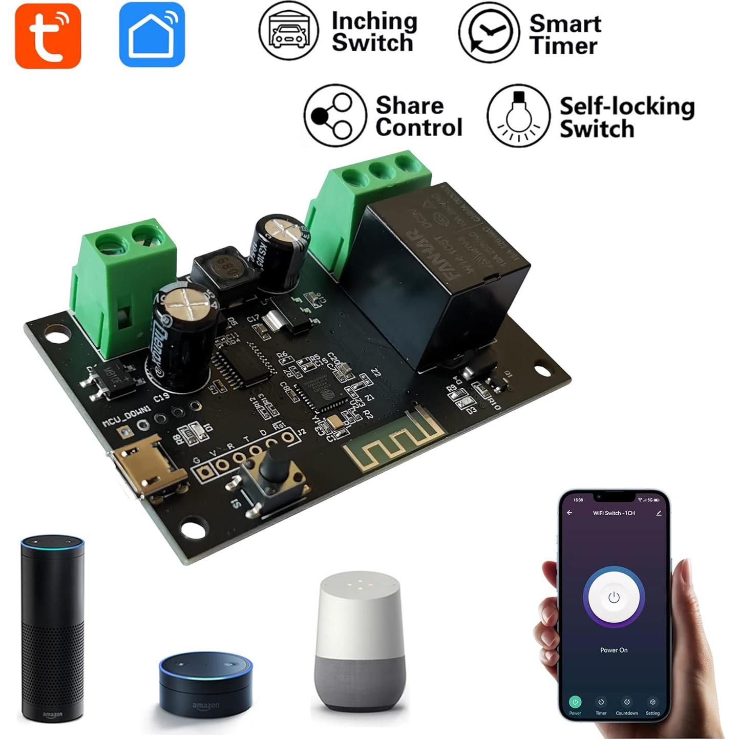 Módulo Relé Interruptor Inteligente WiFi Jane Eyre 1CH