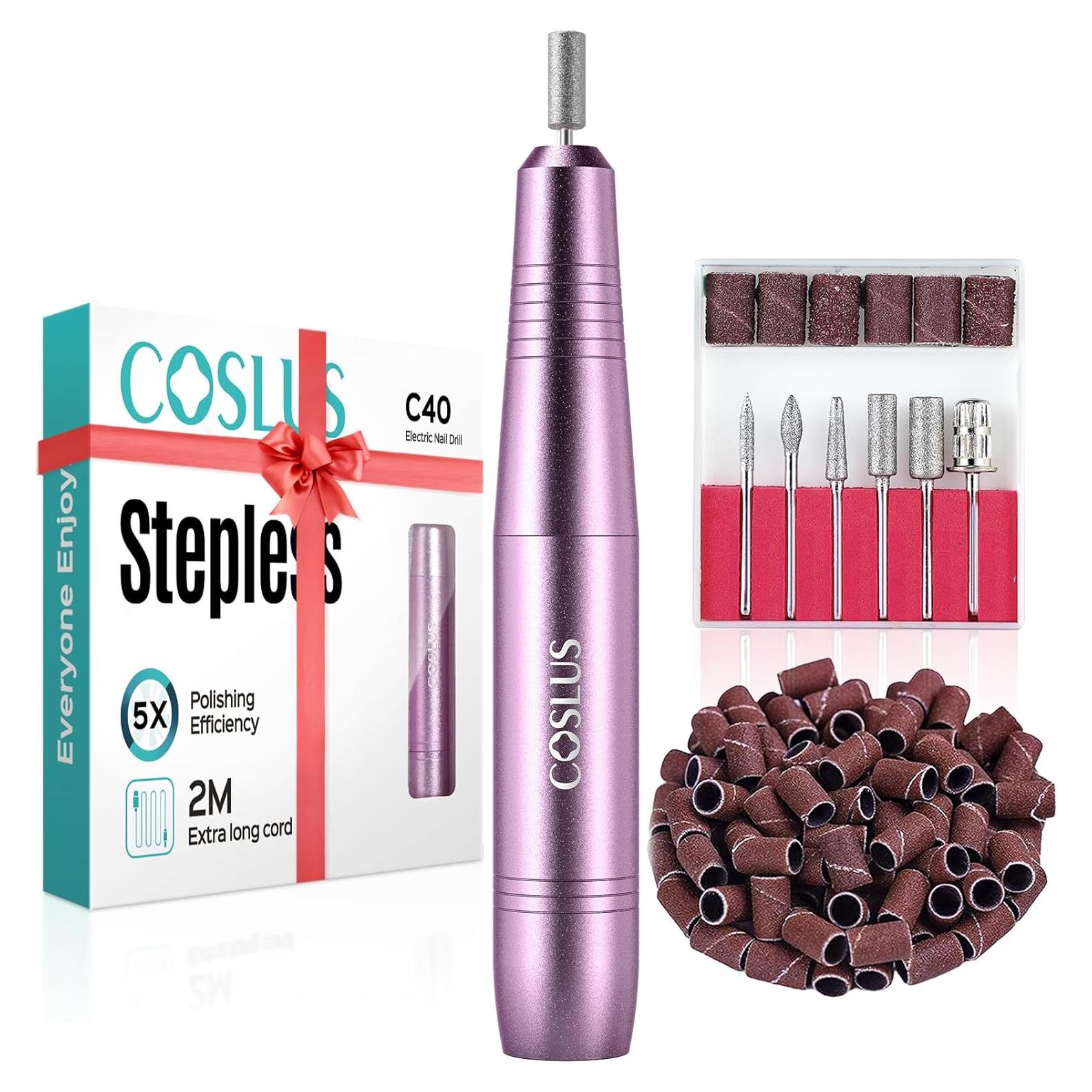 Taladro de Uñas Eléctrico COSLUS A07 Portátil con 6 Puntas