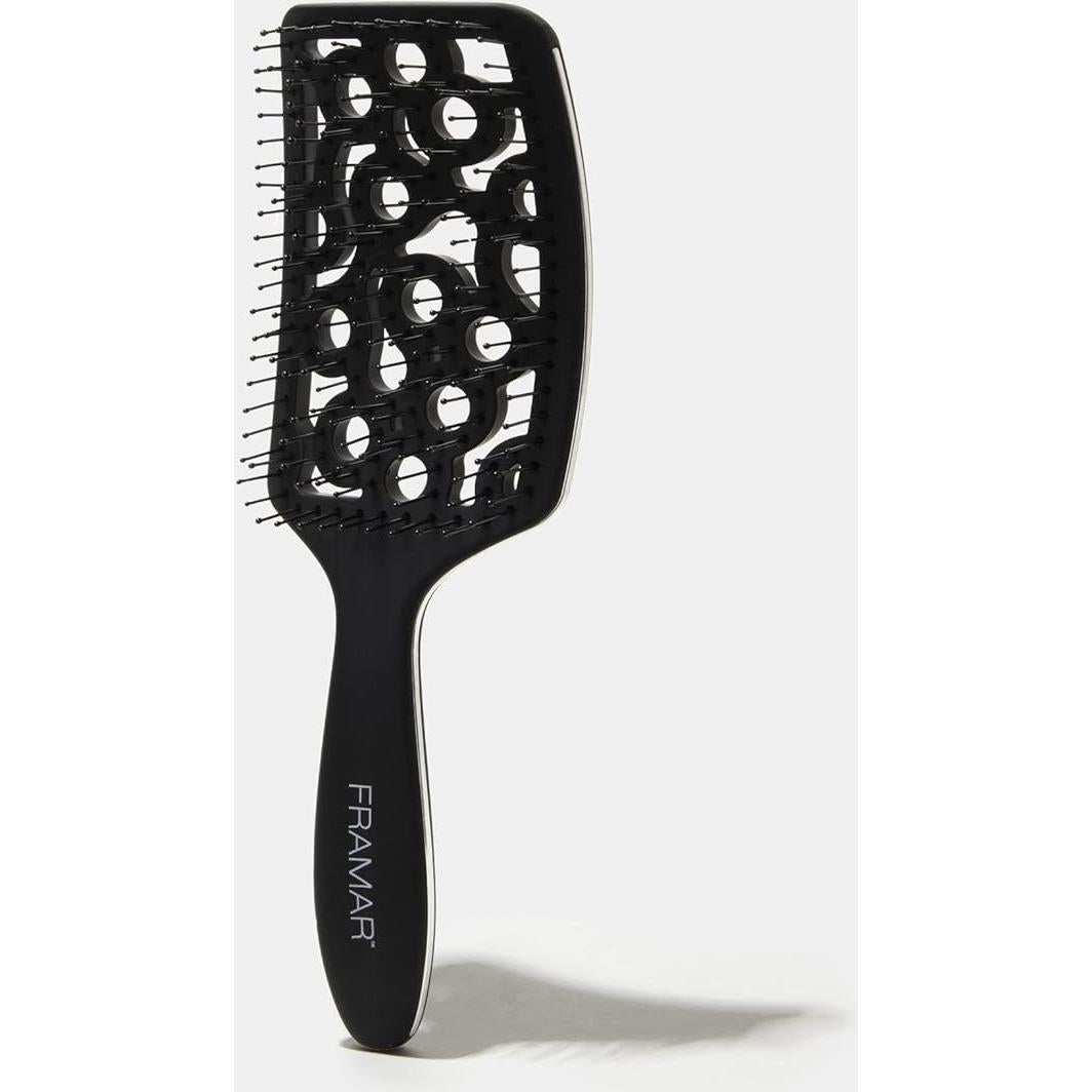 Cepillo Ventilado Profesional Framar Negro 26x8.3cm Resistente Calor