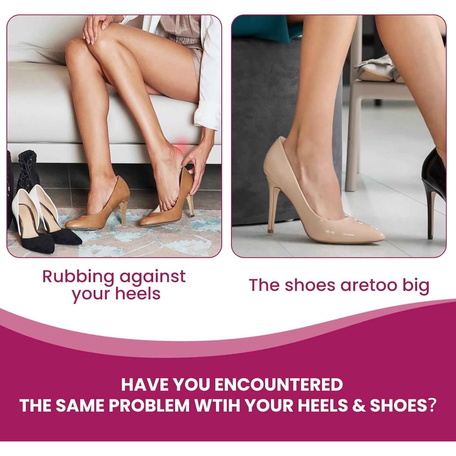 Almohadillas para Talones Bukihome - 4 Pares Beige Autoadhesivas