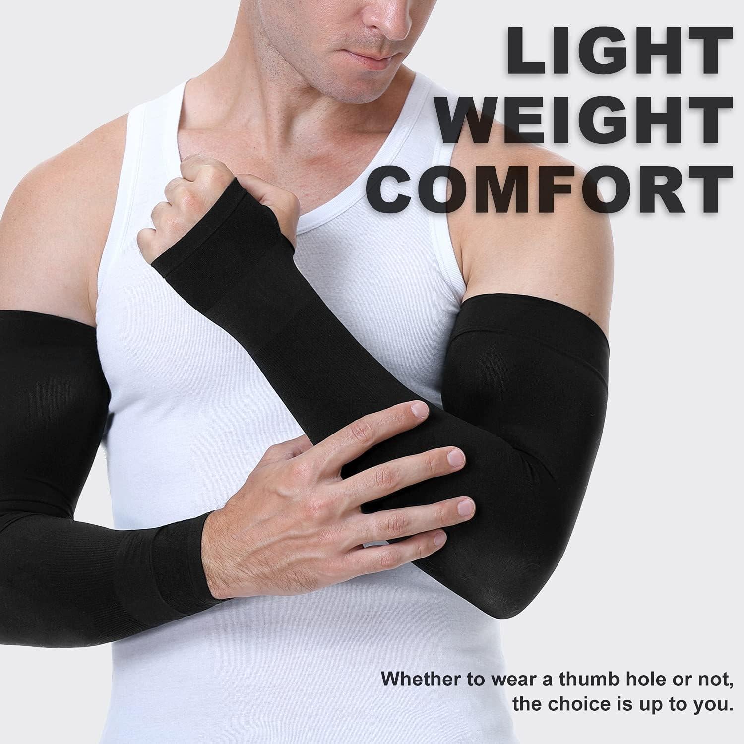 Mangas de Protección Solar UV Newbyinn 2 Pares Beige