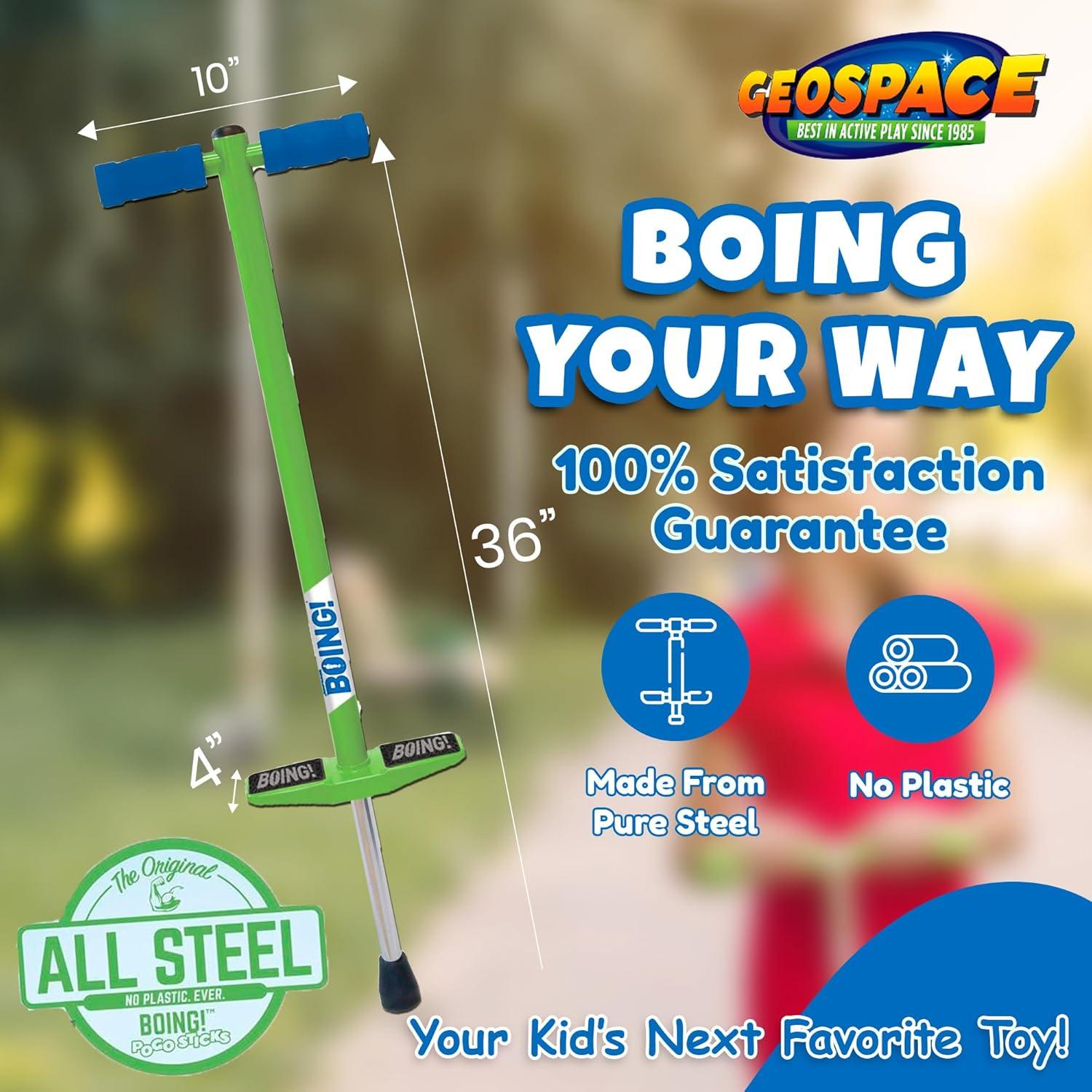 Palo POGO Jumparoo BOING! JR Geospace para Niños 22.7-40.8 kg