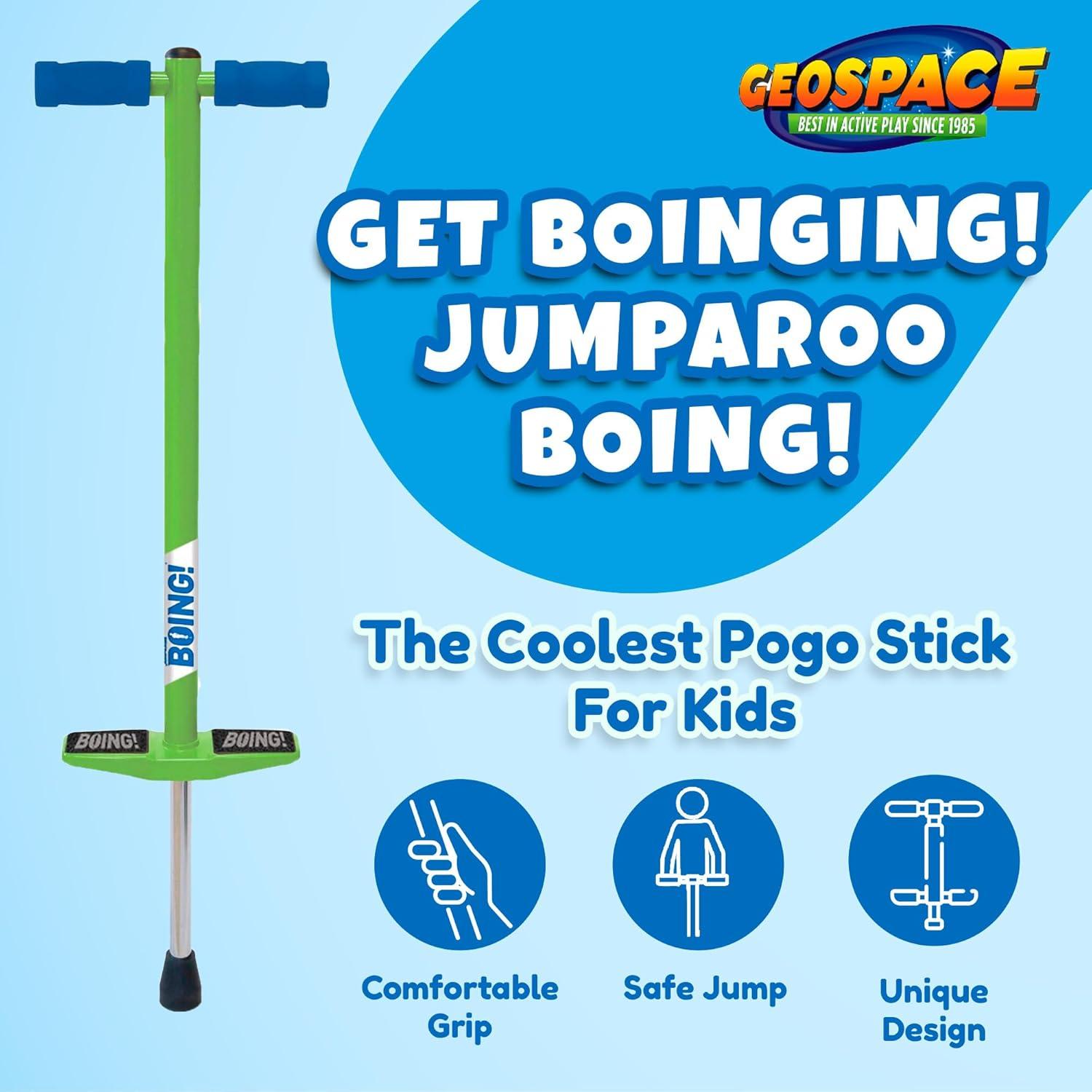 Palo POGO Jumparoo BOING! JR Geospace para Niños 22.7-40.8 kg