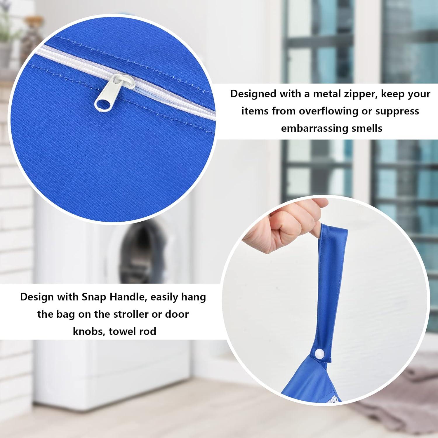 Bolsa de Lavandería Grande Sylfairy 2 Pcs Impermeable 38x48 cm