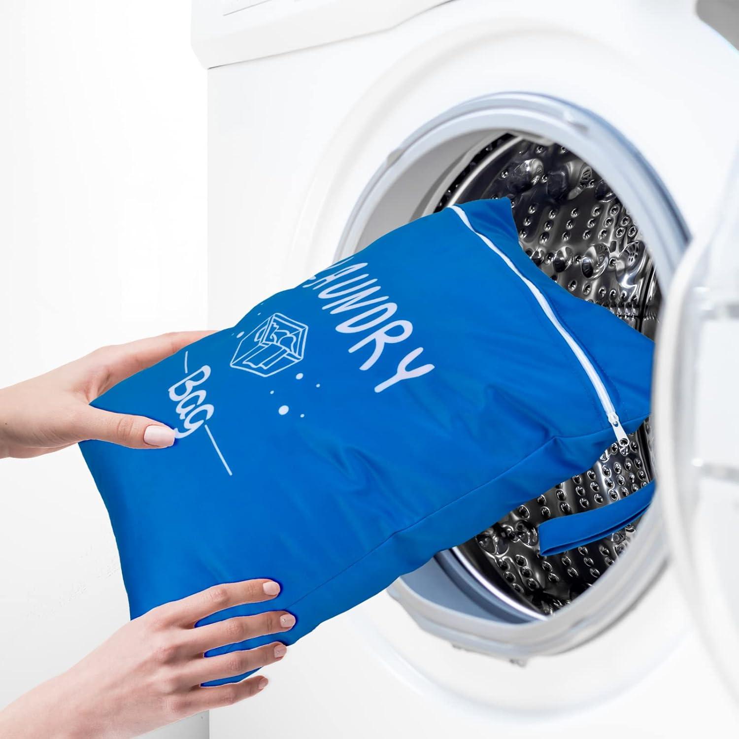 Bolsa de Lavandería Grande Sylfairy 2 Pcs Impermeable 38x48 cm