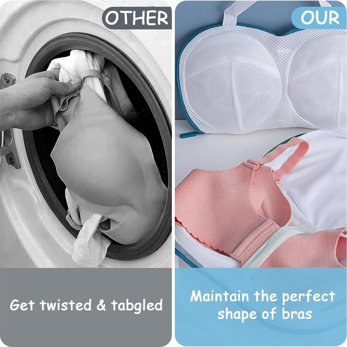 Juego de 3 Bolsas de Lavado de Sujetadores Werduoland Azul