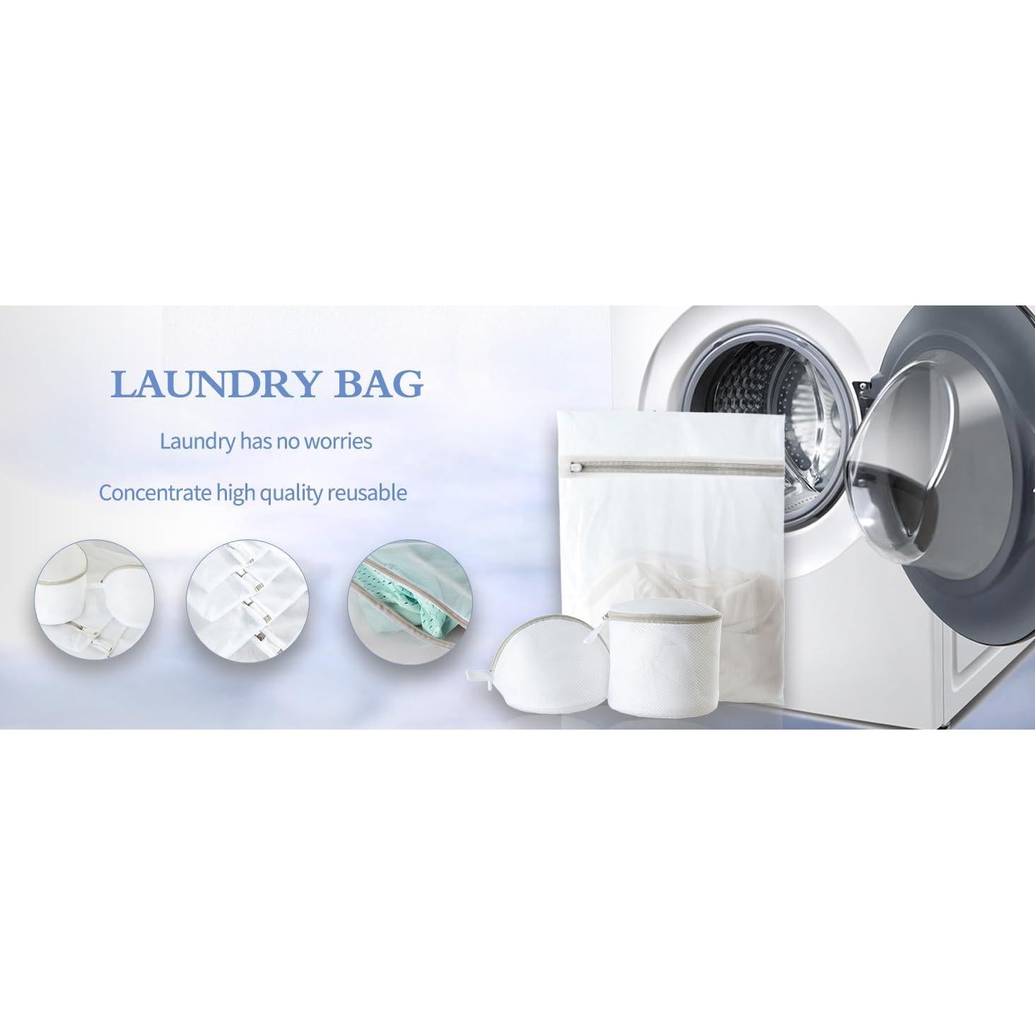 Paquete de 7 bolsas de lavandería NKYJSJLY con cremalleras