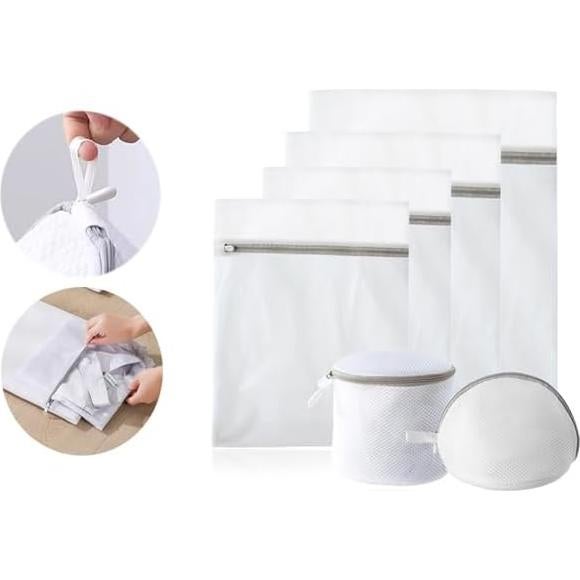 Paquete de 7 bolsas de lavandería NKYJSJLY con cremalleras