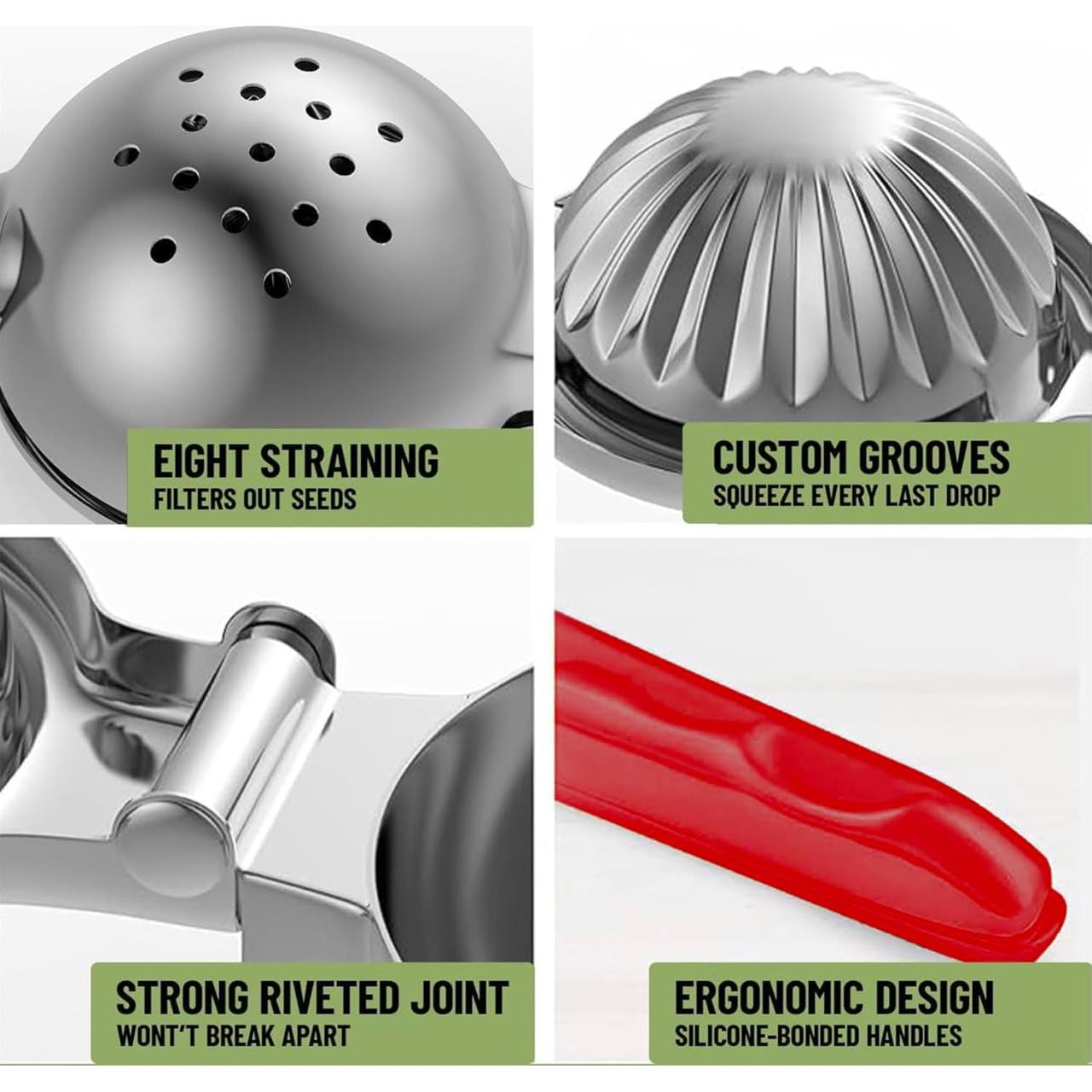 Exprimidor Manual de Cítricos Tuiswo Acero Inoxidable 0.5L