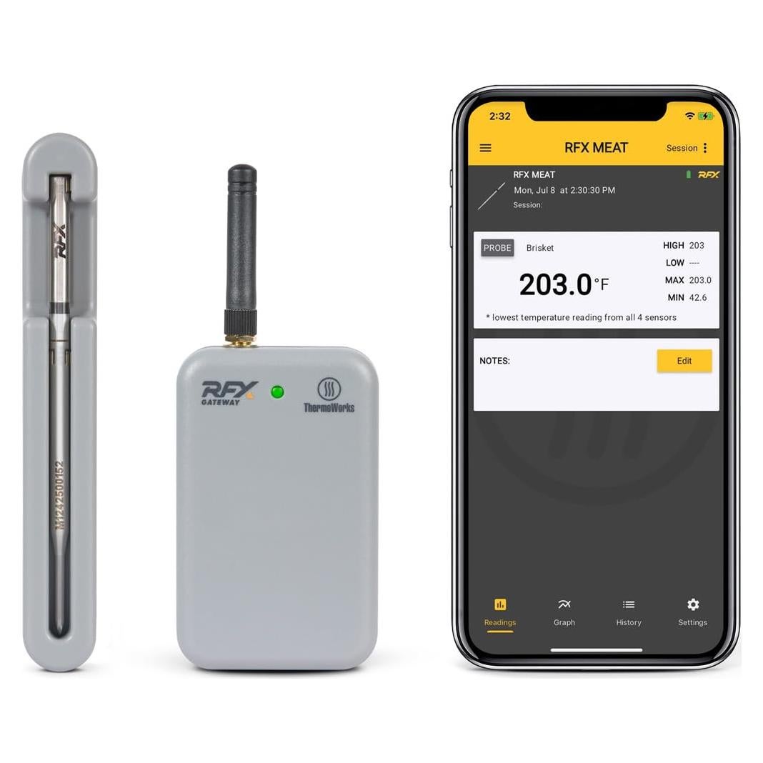 Termómetro de Carne Inalámbrico ThermoWorks RFX - Kit 1 Sonda