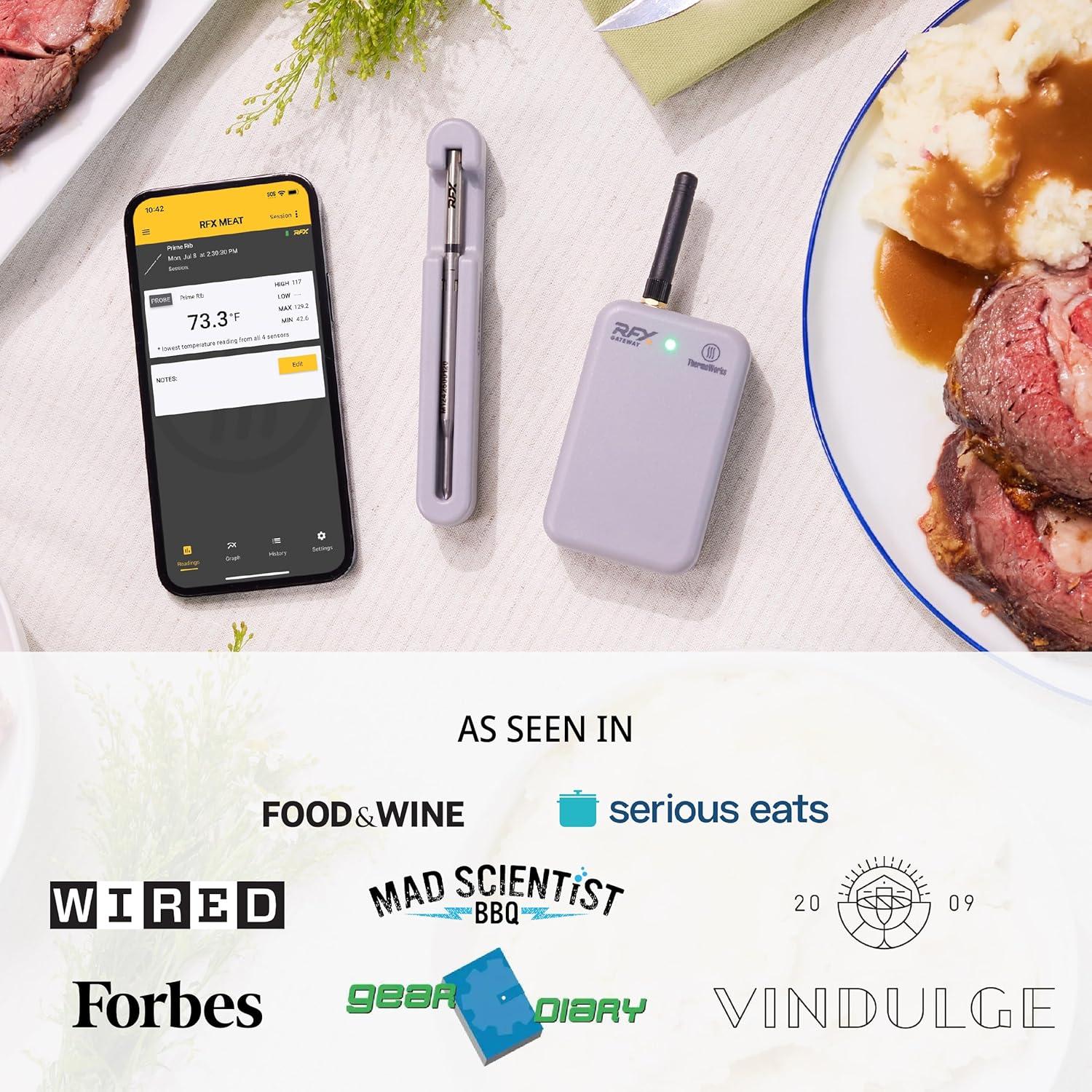 Termómetro de Carne Inalámbrico ThermoWorks RFX - Kit 1 Sonda