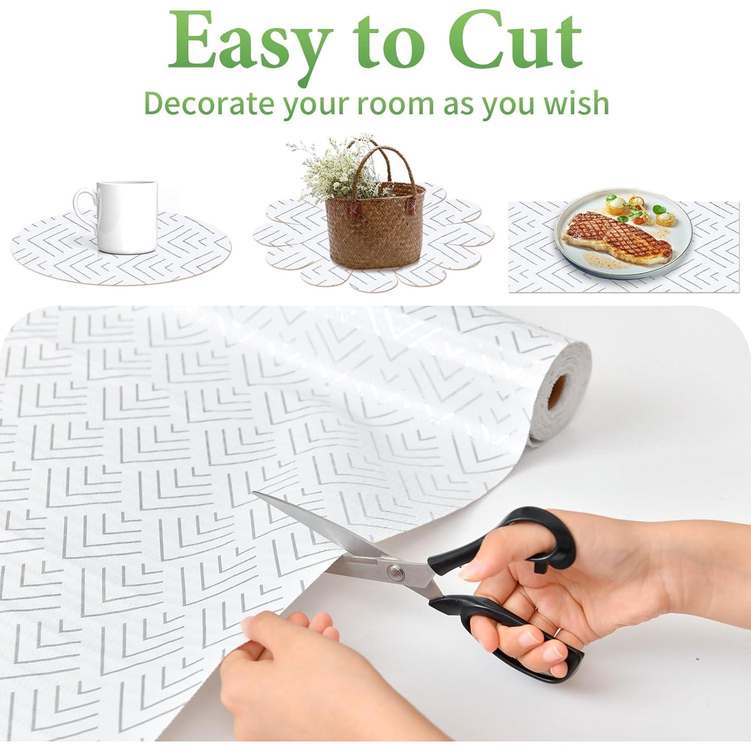 Forro de Estante Antideslizante Cismmy 43.9x600.5cm Plateado