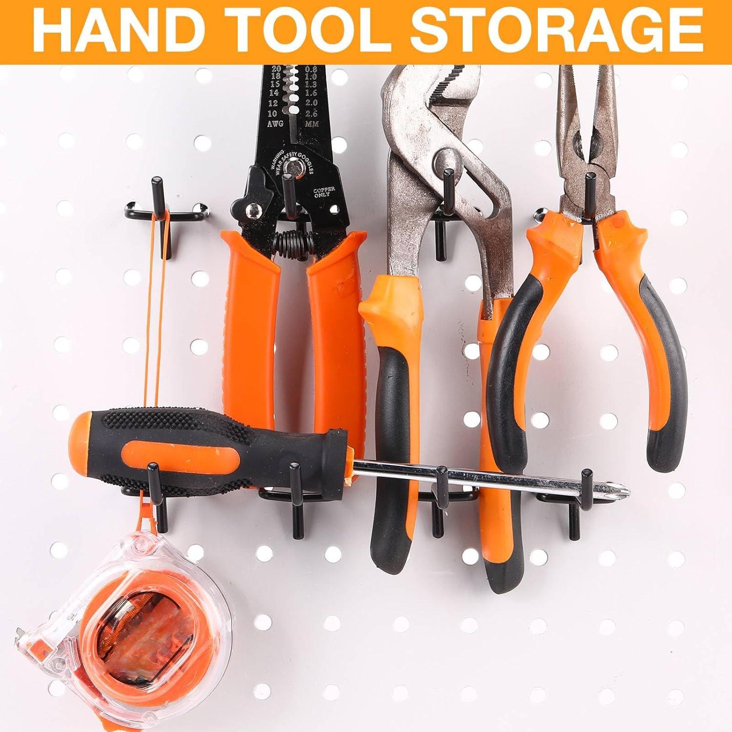 Ganchos para Tablero de Clavos Shimeyao 100 Pcs Acero Inoxidable 5.08 cm Negro