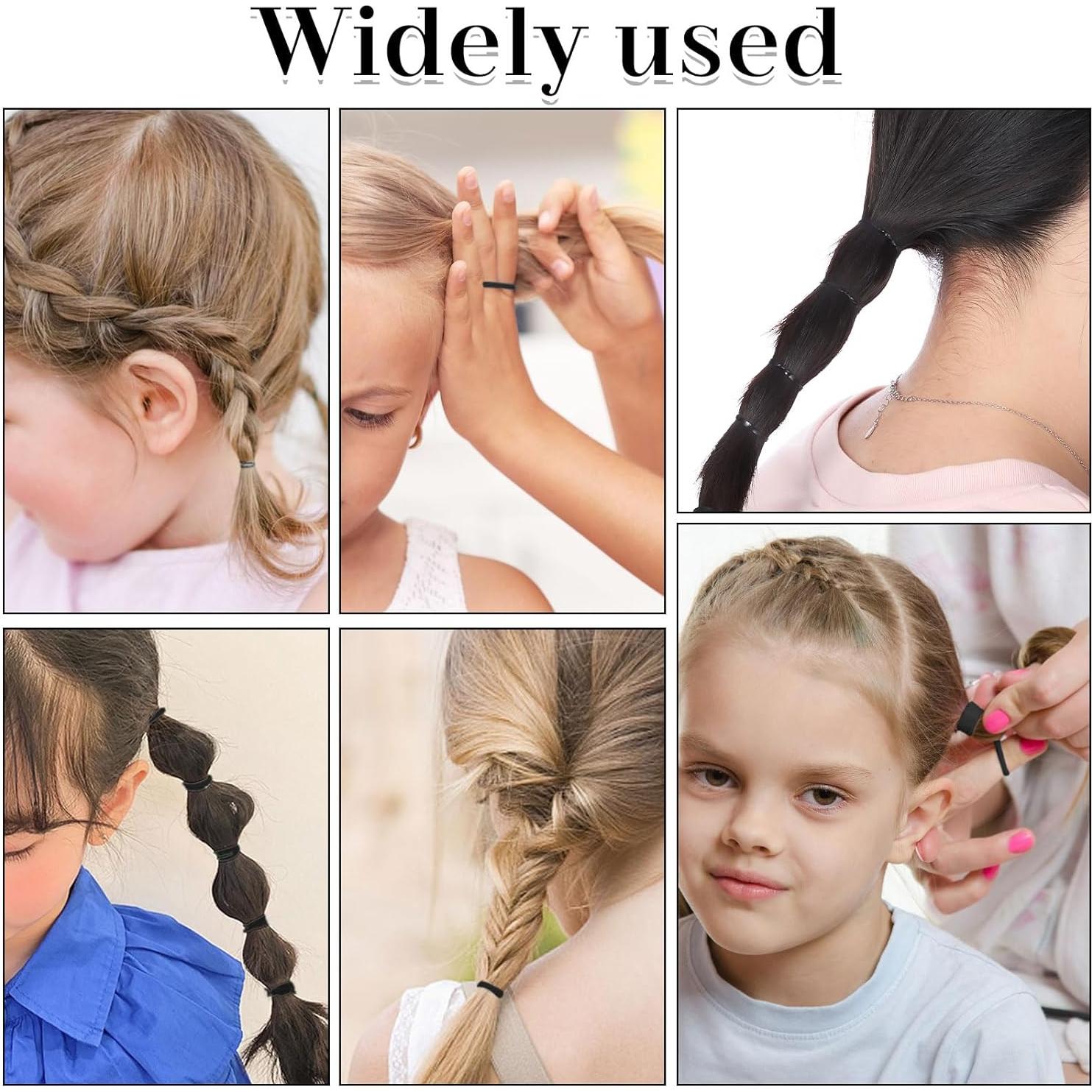 BESARME 1000 Bandas de Goma Negras y Herramientas de Estilo