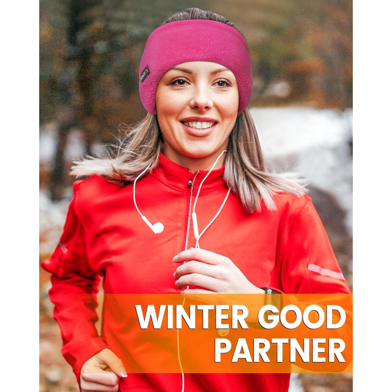 Banda para la cabeza BEACE de forro polar unisex 25.4x13.5cm