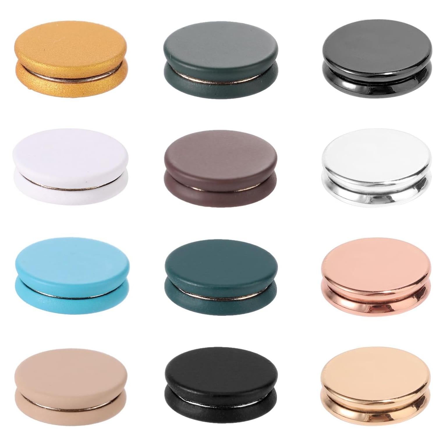 12 Alfileres Magnéticos Tinoaly para Hijab y Bufandas Color B