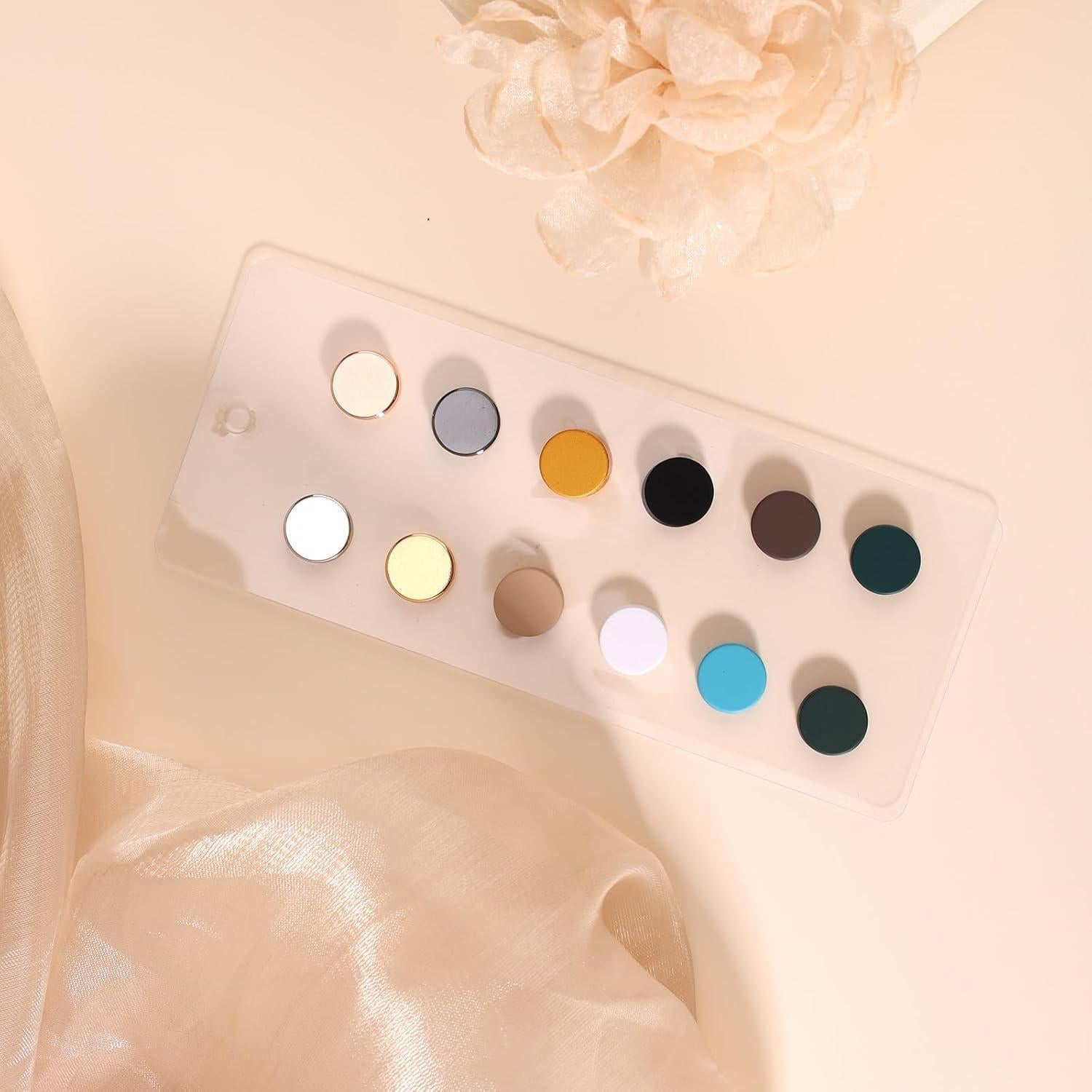 12 Alfileres Magnéticos Tinoaly para Hijab y Bufandas Color B