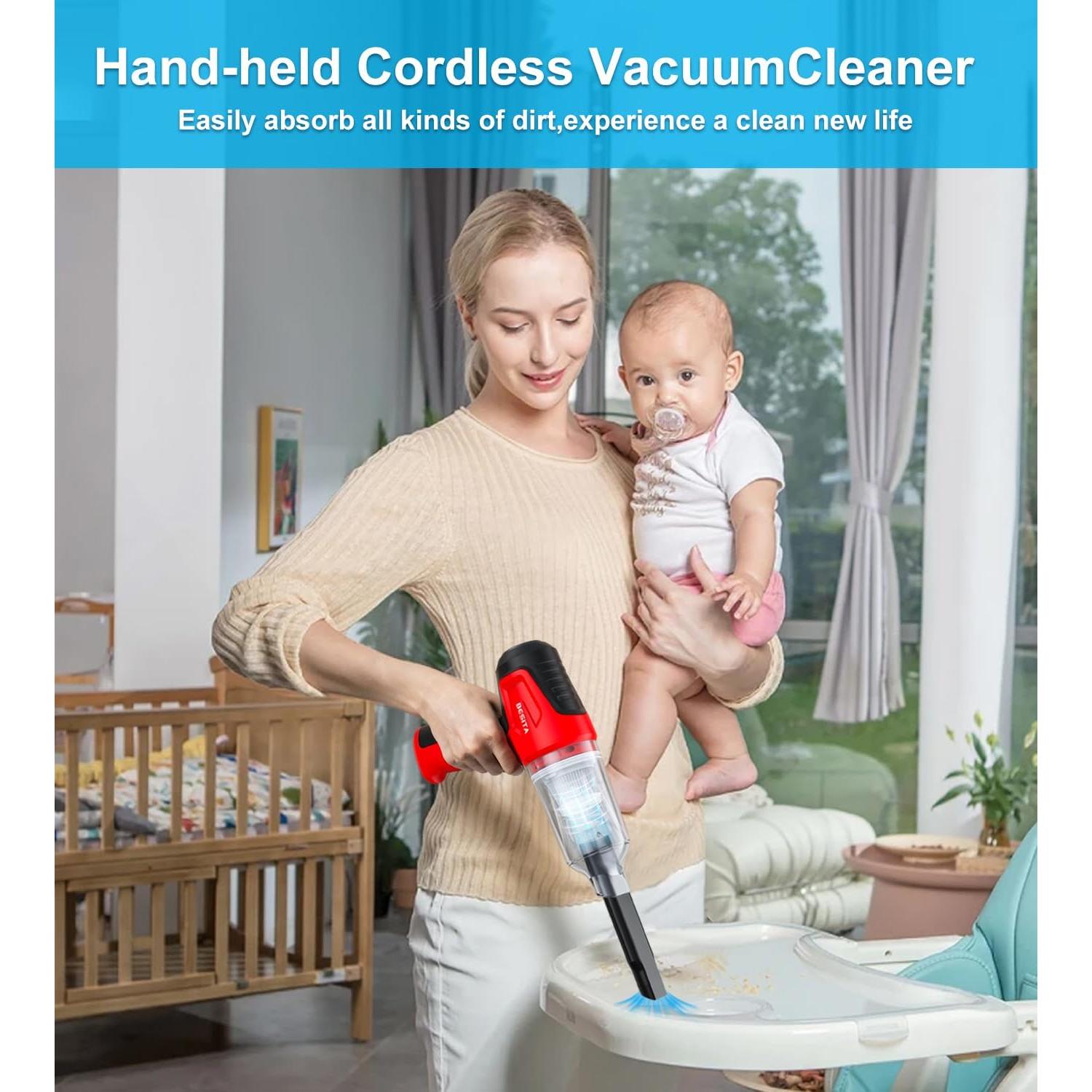 Aspiradora de Coche Portátil BESITA 12000Pa Sin Cable