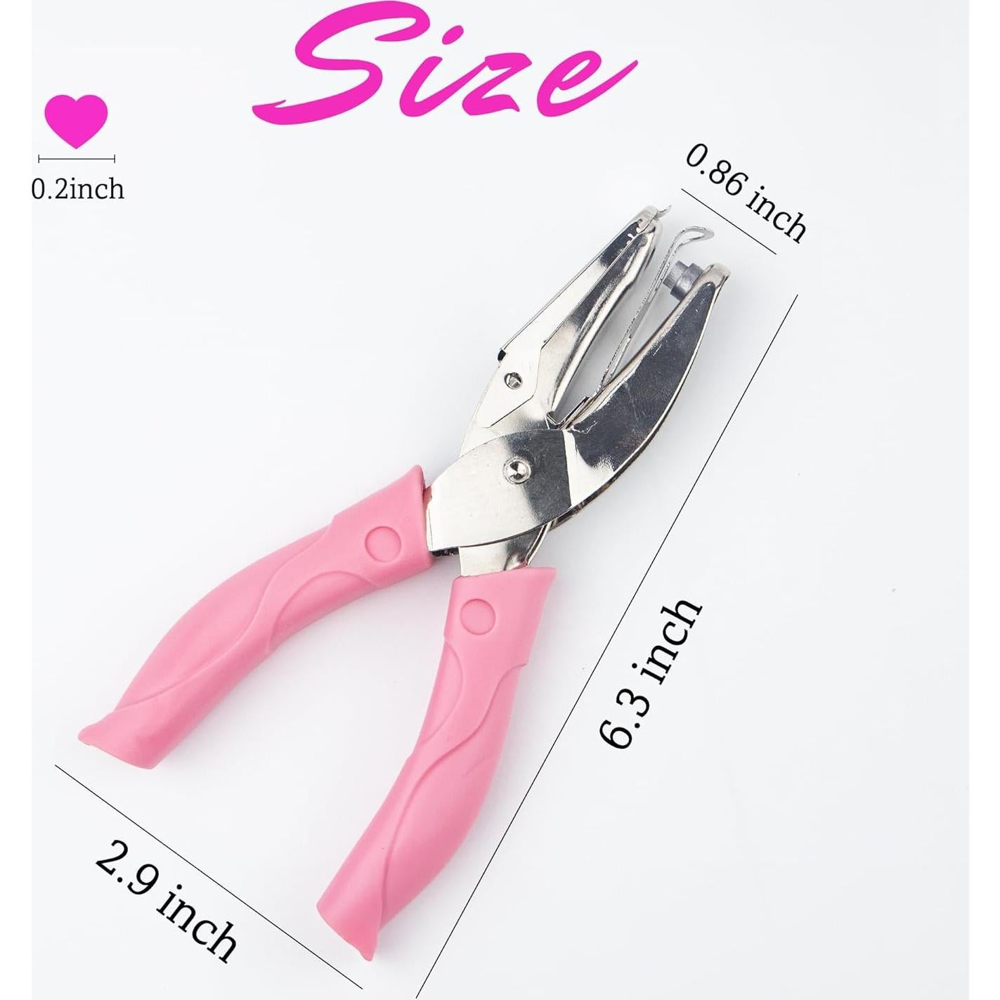 Perforadora de papel Krastmon corazón 5.5 cm, mango suave