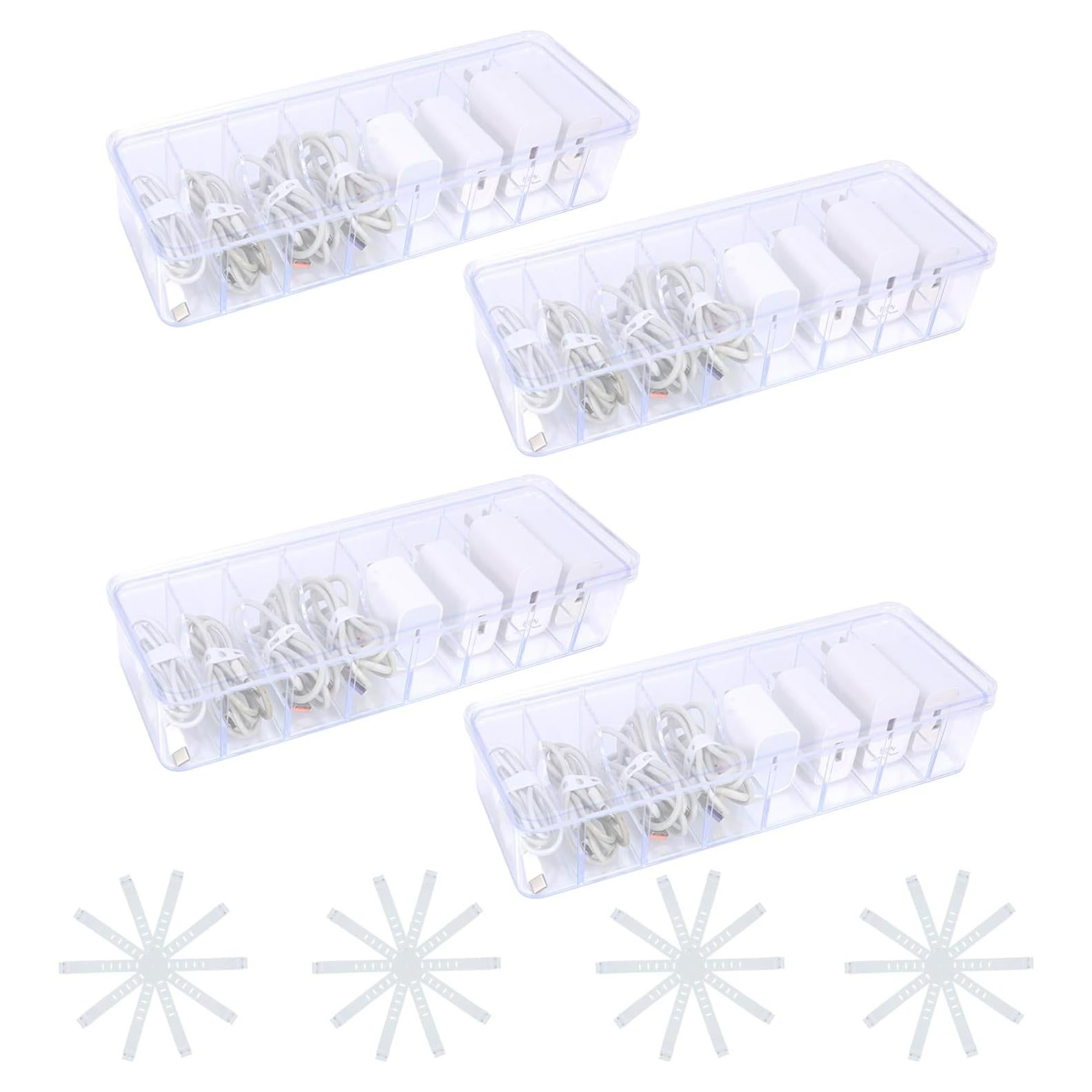 Organizador de Cables JUNJIAHAOZHU 4 Piezas 40 Correas