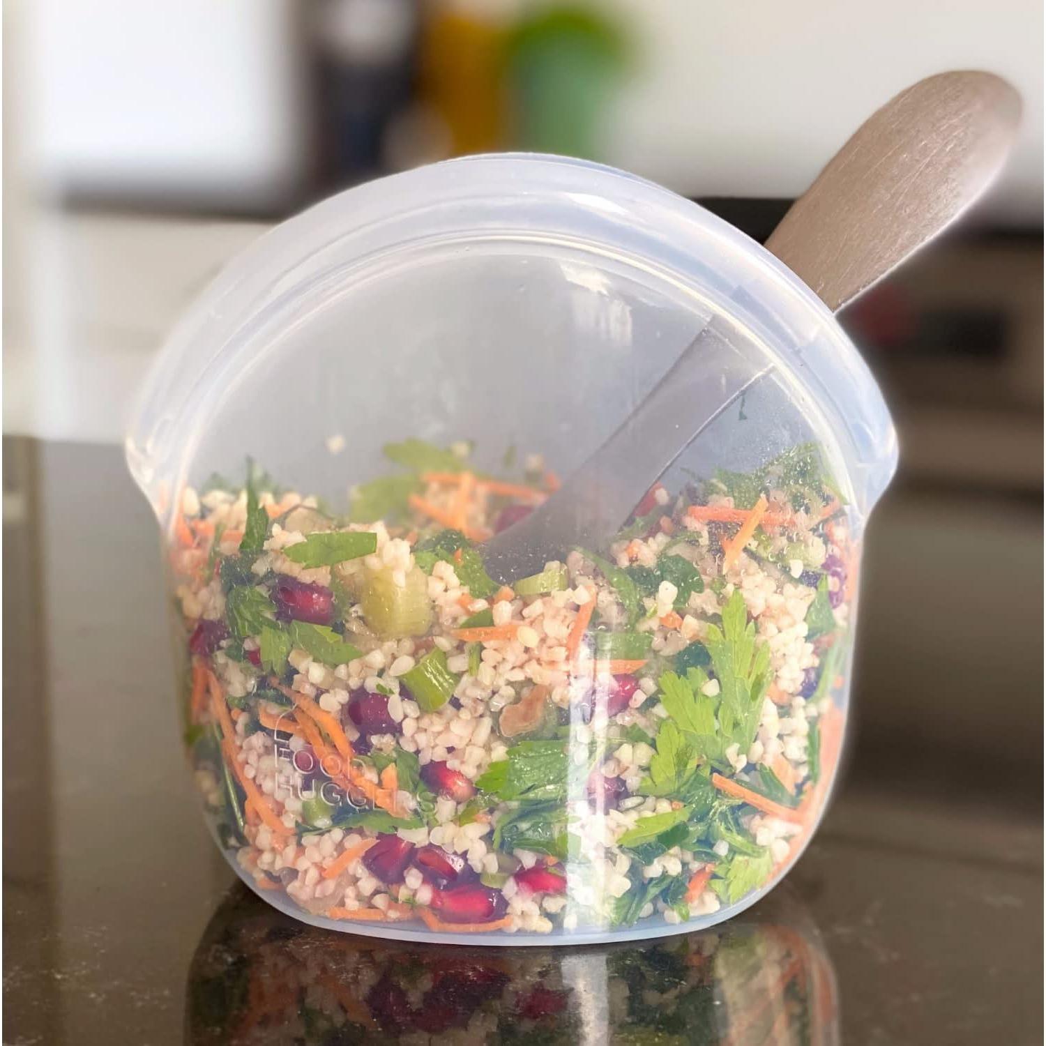 Bolsas Hugger de Silicona Reutilizables 384 ml Ámbar