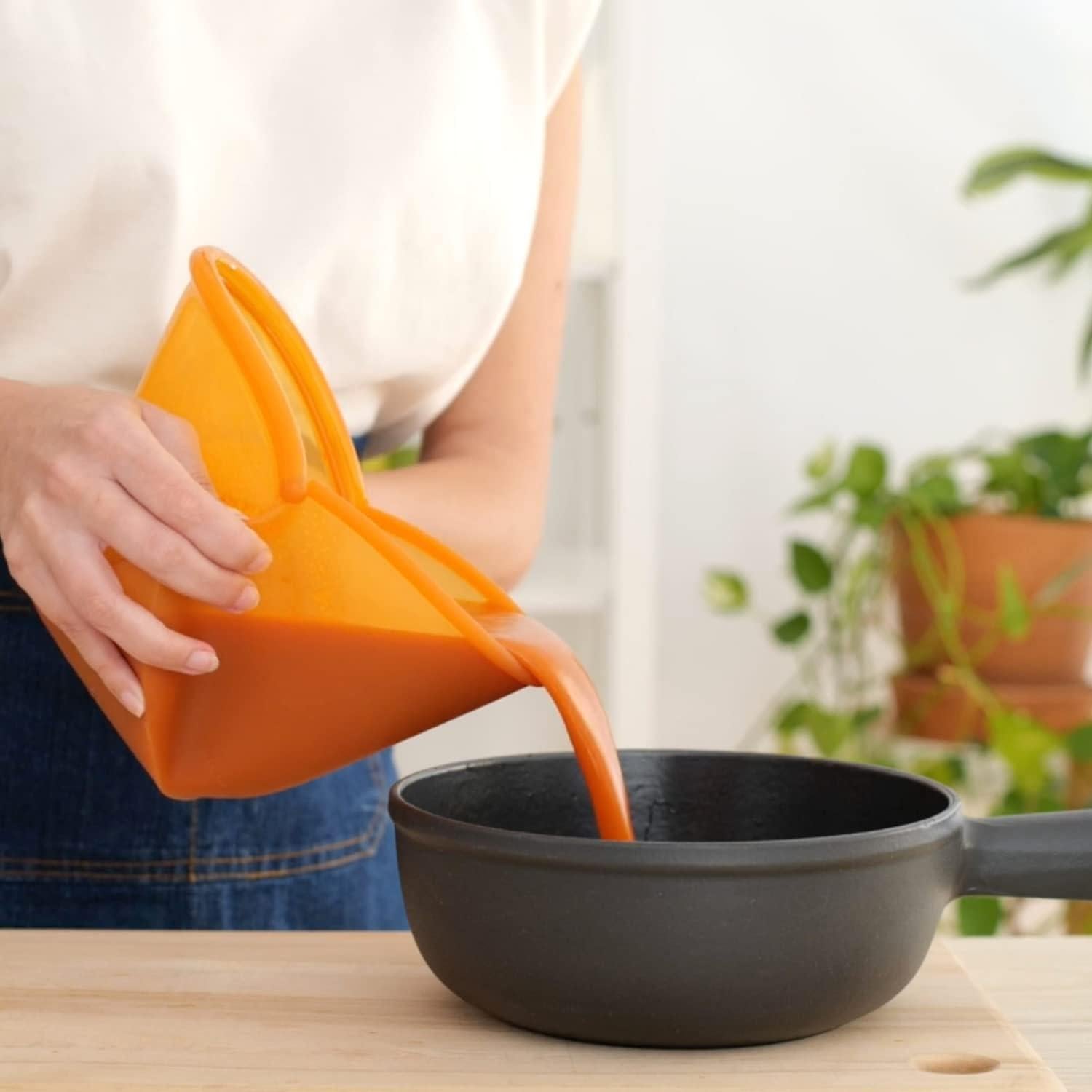 Bolsas Hugger de Silicona Reutilizables 384 ml Ámbar