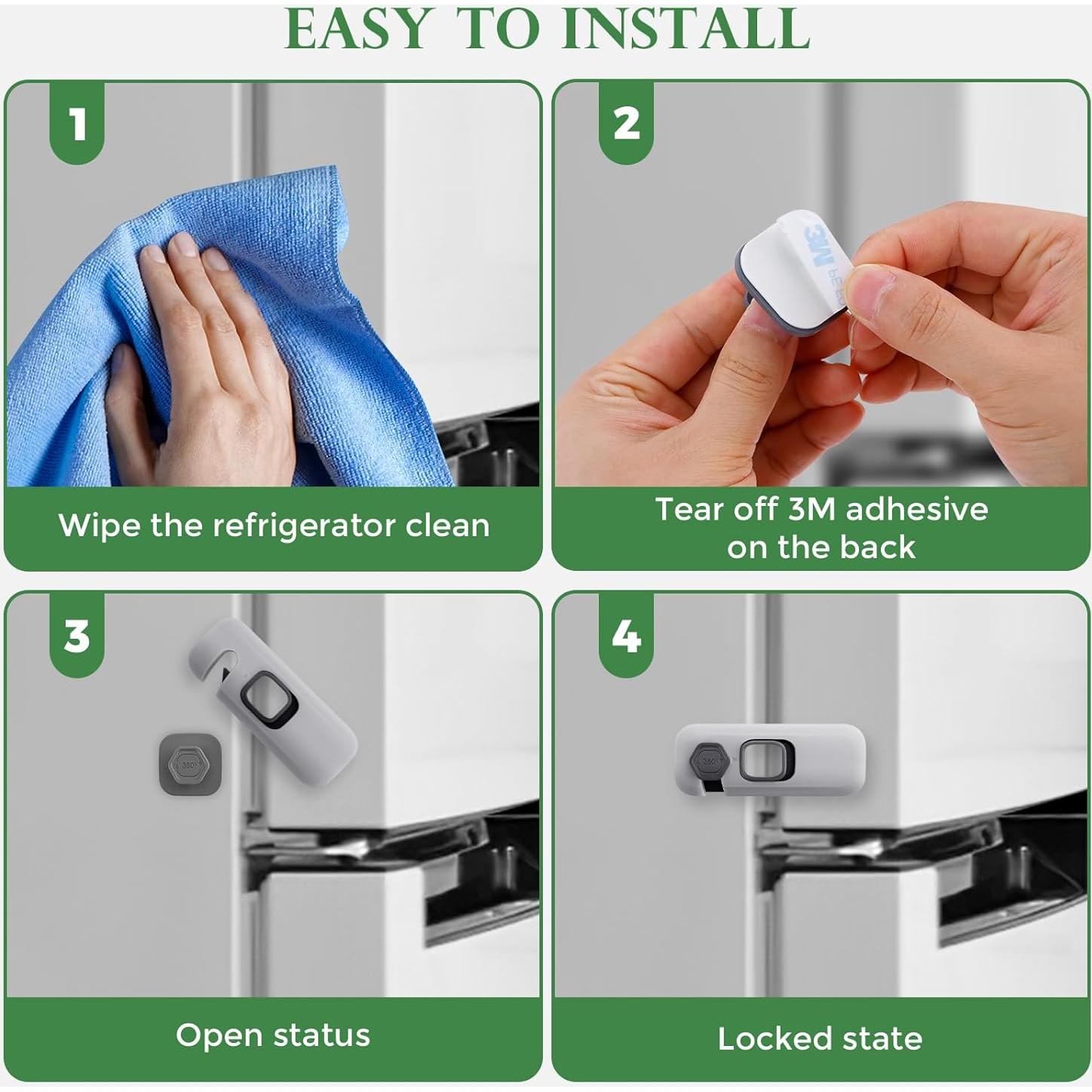 5 Cerraduras de Seguridad para Niños DENENTT - Gris