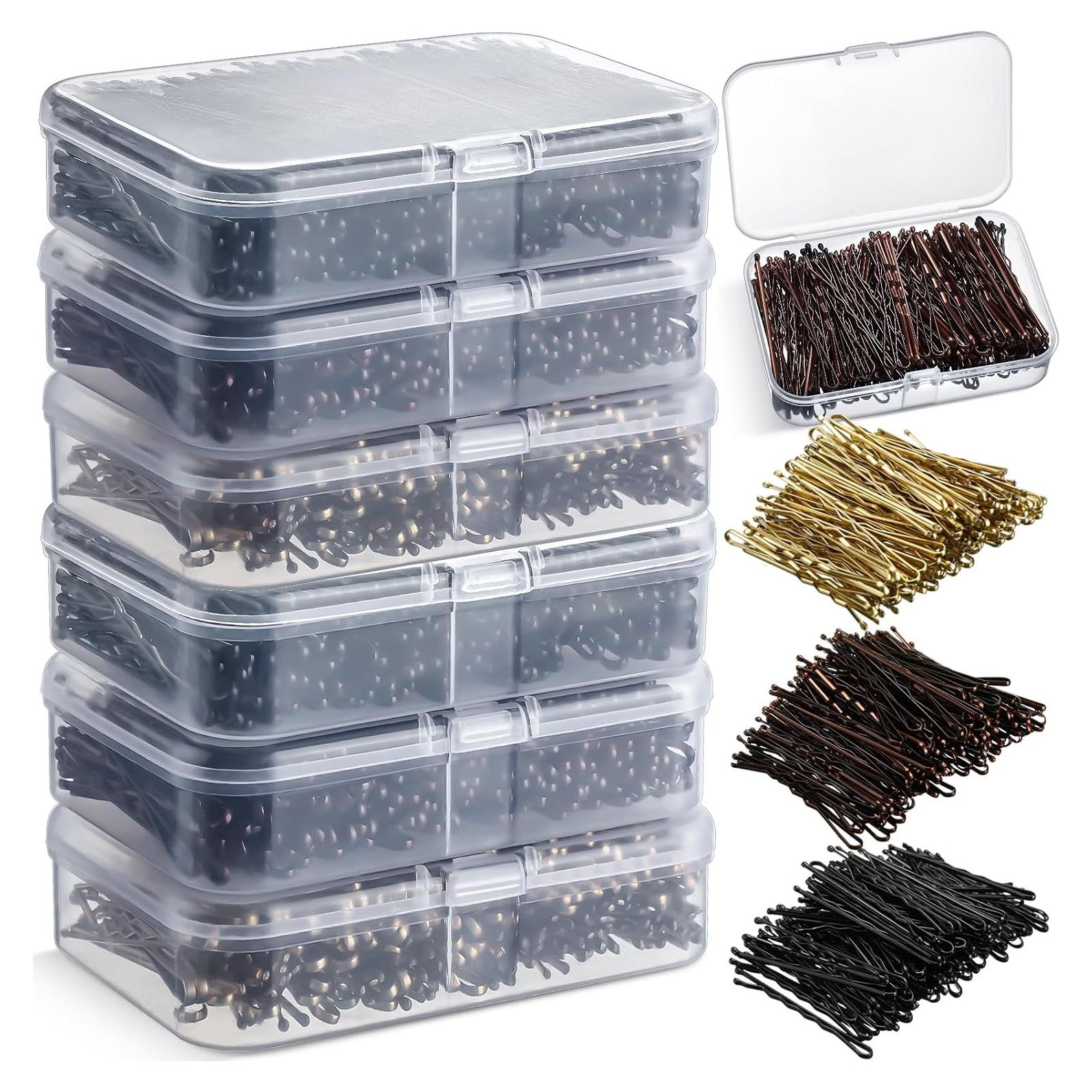 Kit de 1200 Horquillas Tigeen 5 cm Antideslizantes para Cabello